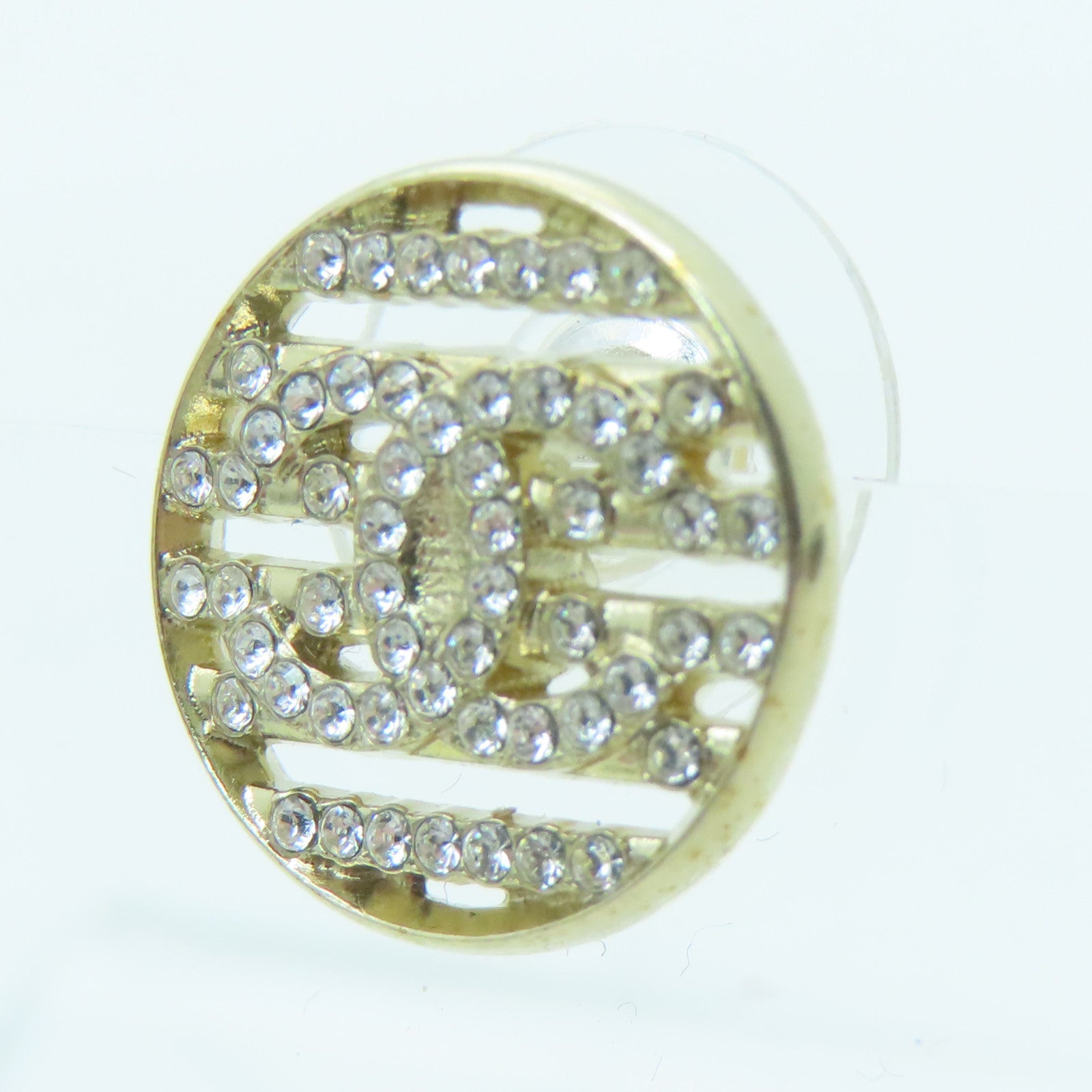 CHANEL metal Earrings gold buckle earrings gold