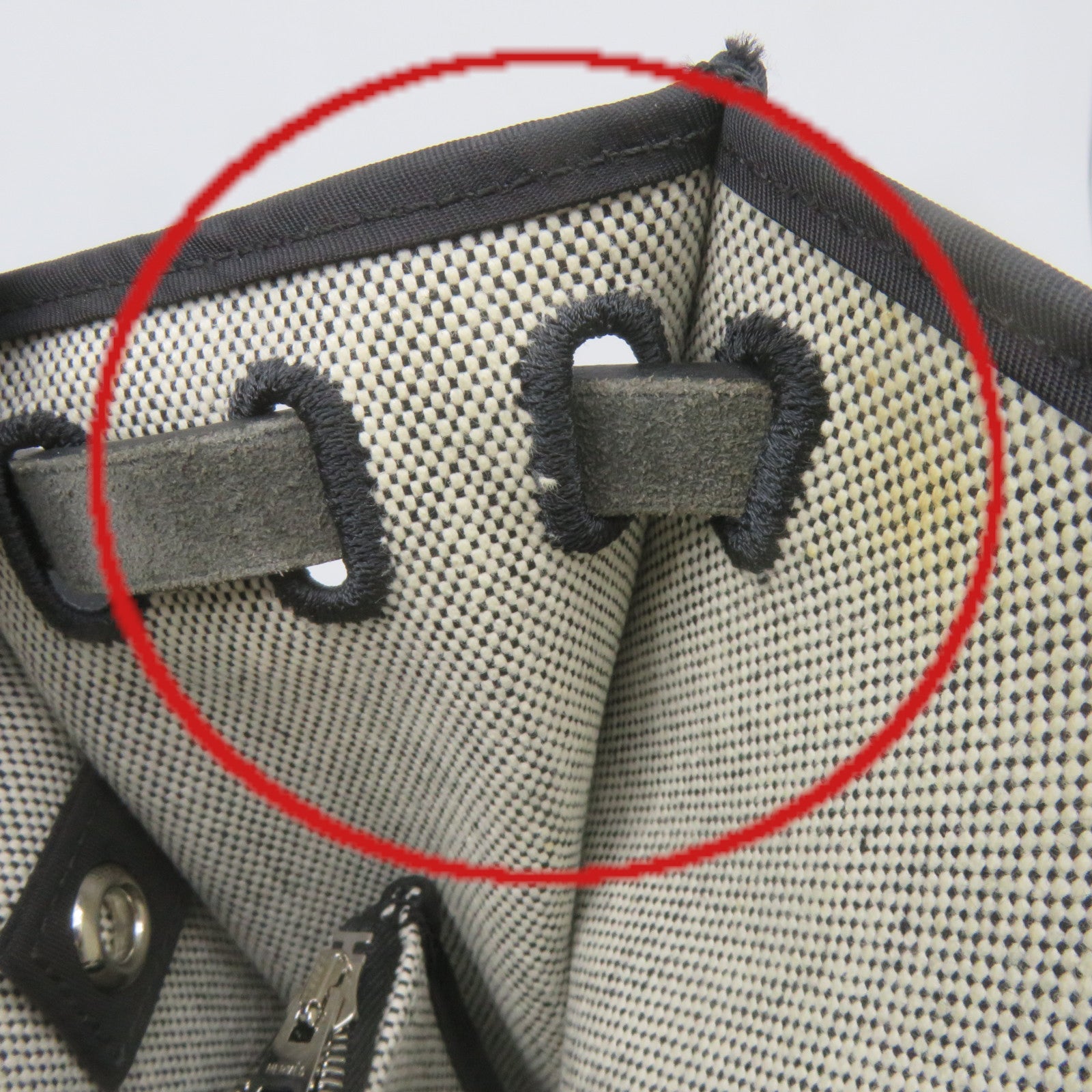 HERMES 帆布Herbag PM 2Way Shoulder Bag銀扣手挽肩背兩用袋黑色