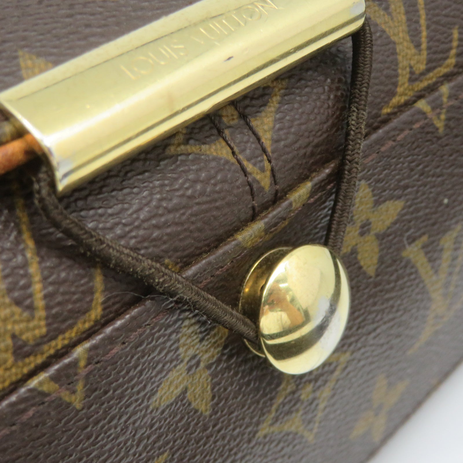 LOUIS VUITTON Monogram Abbesses Messenger Shoulder Bag brown