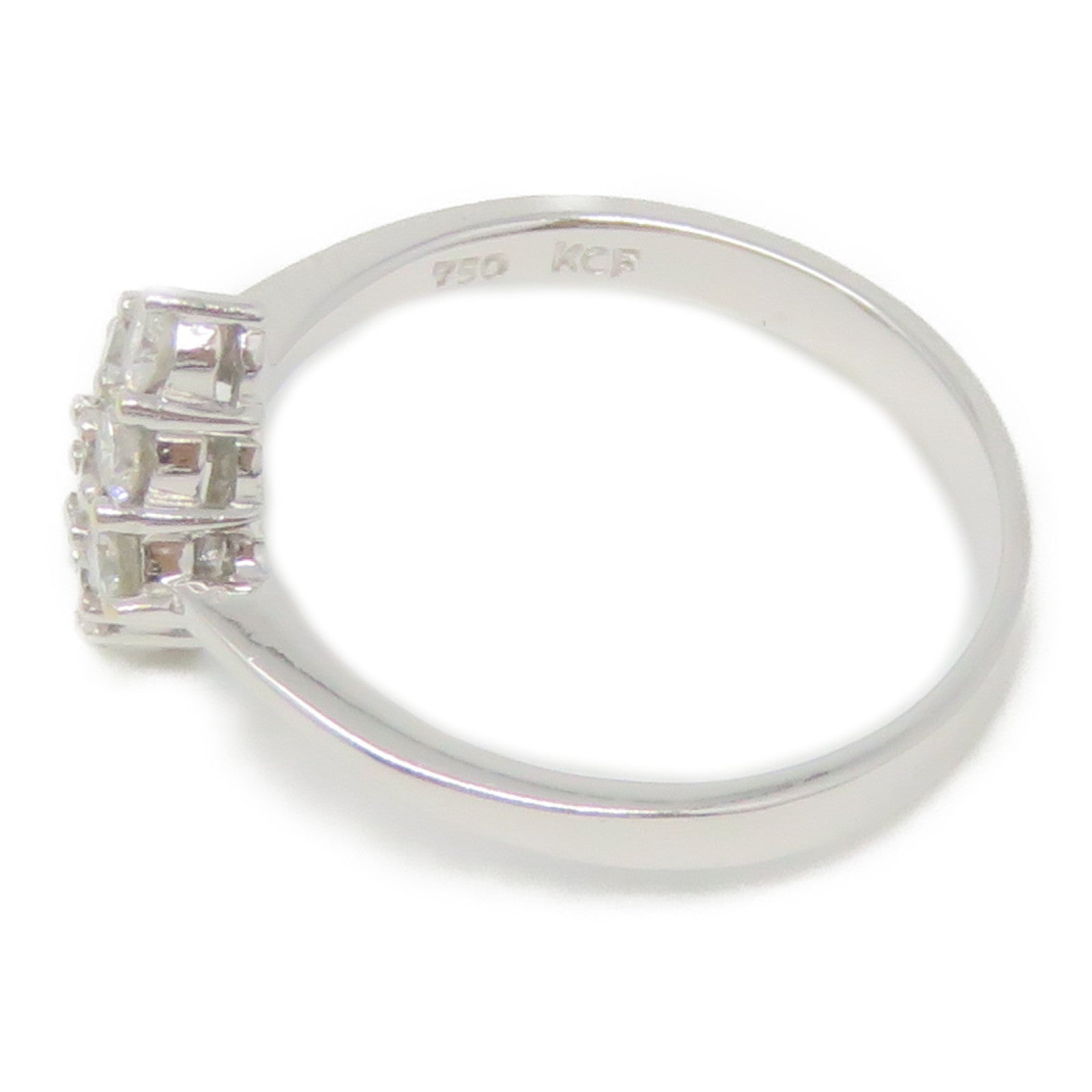 JEWELRY [Sharp Discount] 18K White Gold Diamond Ring 0.48ct Diamond Ring US#6.0