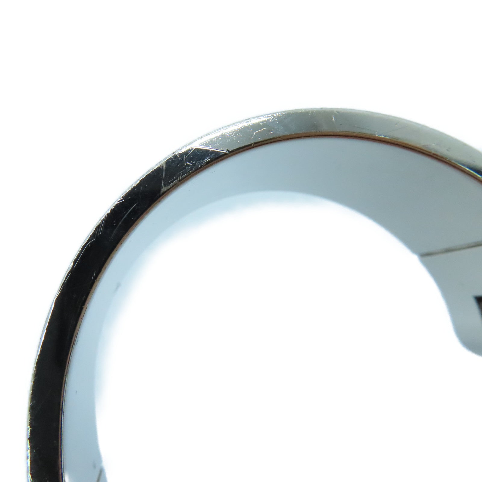 HERMES 金属Charniere Bangle手镯银色多色