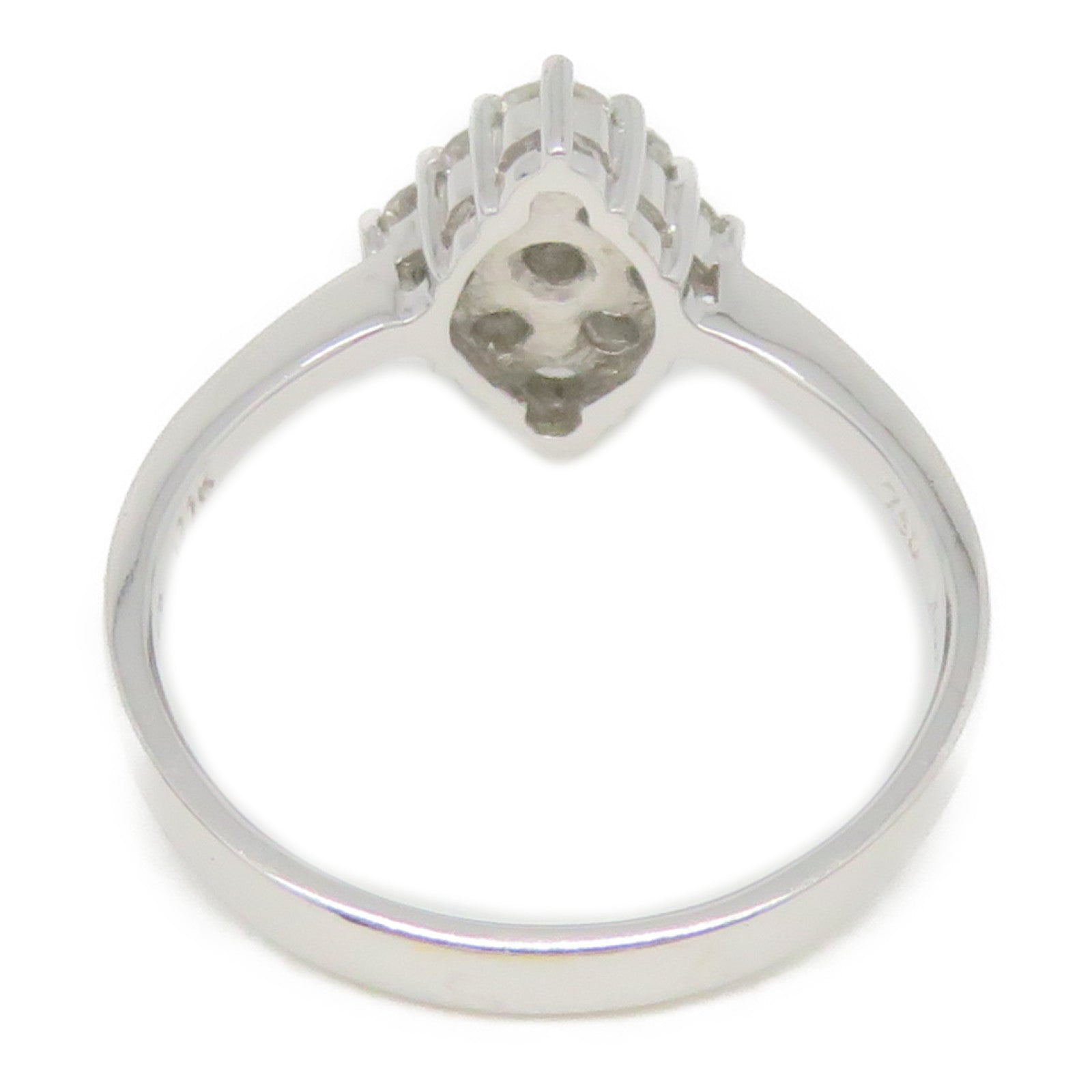 JEWELRY [Sharp Discount] 18K White Gold Diamond Ring 0.48ct Diamond Ring US#6.0