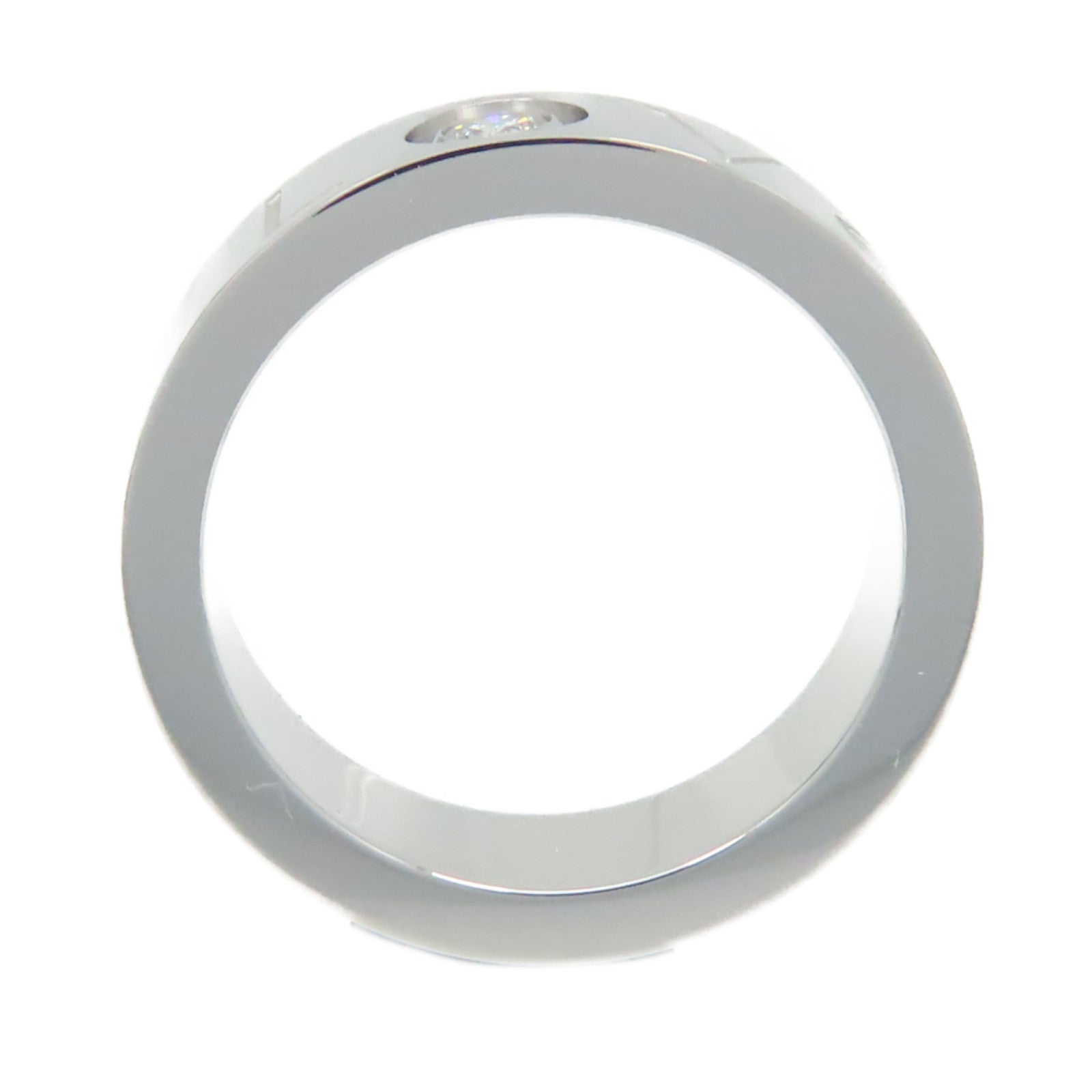 CARTIER 18K白金Love Ring鑽石戒指Cartier#49/US#4.75