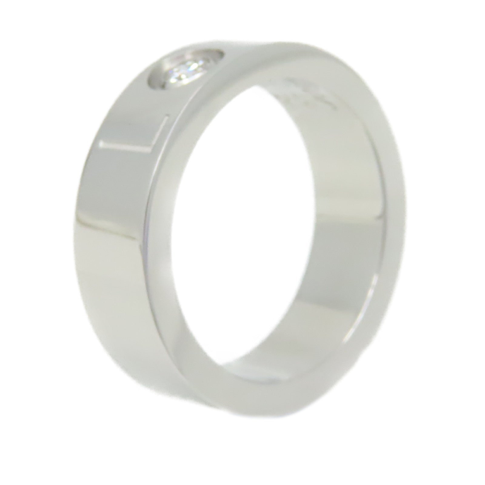 CARTIER 18K白金Love Ring鑽石戒指Cartier#49/US#4.75
