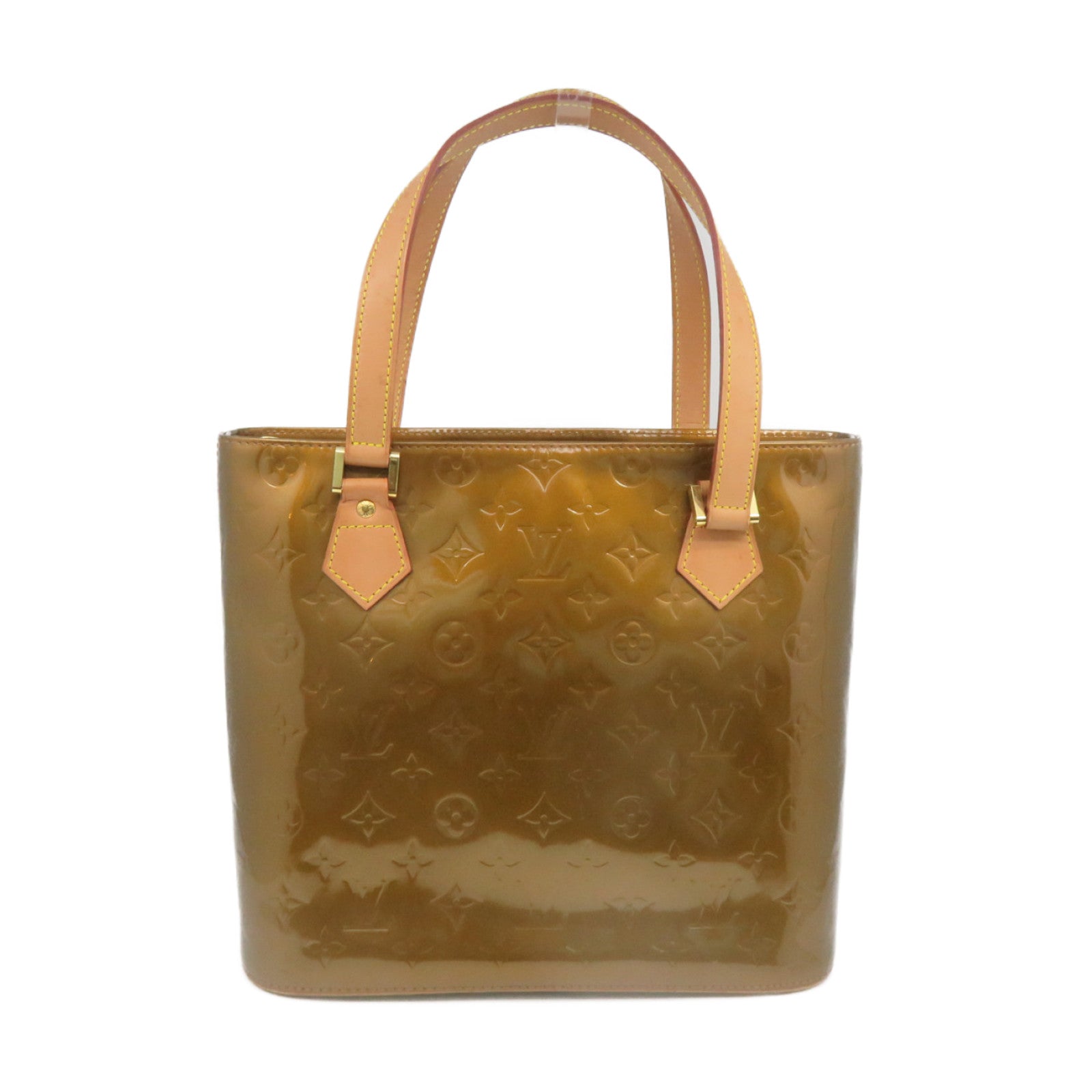 LOUIS VUITTON 【激減優惠】Vernis Houston PM Tote Bag肩背袋金啡色