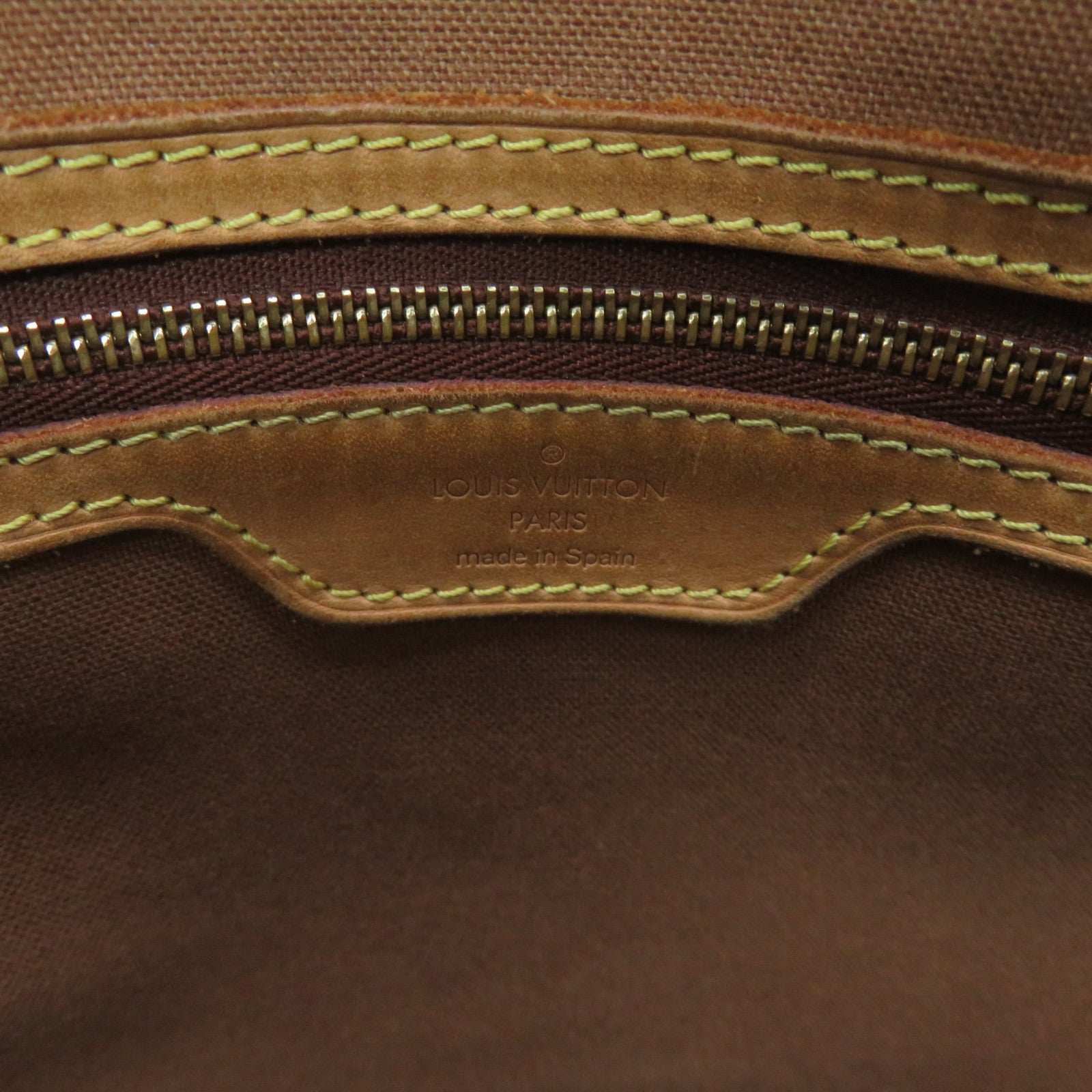 LOUIS VUITTON Monogram Abbesses Messenger Shoulder Bag brown