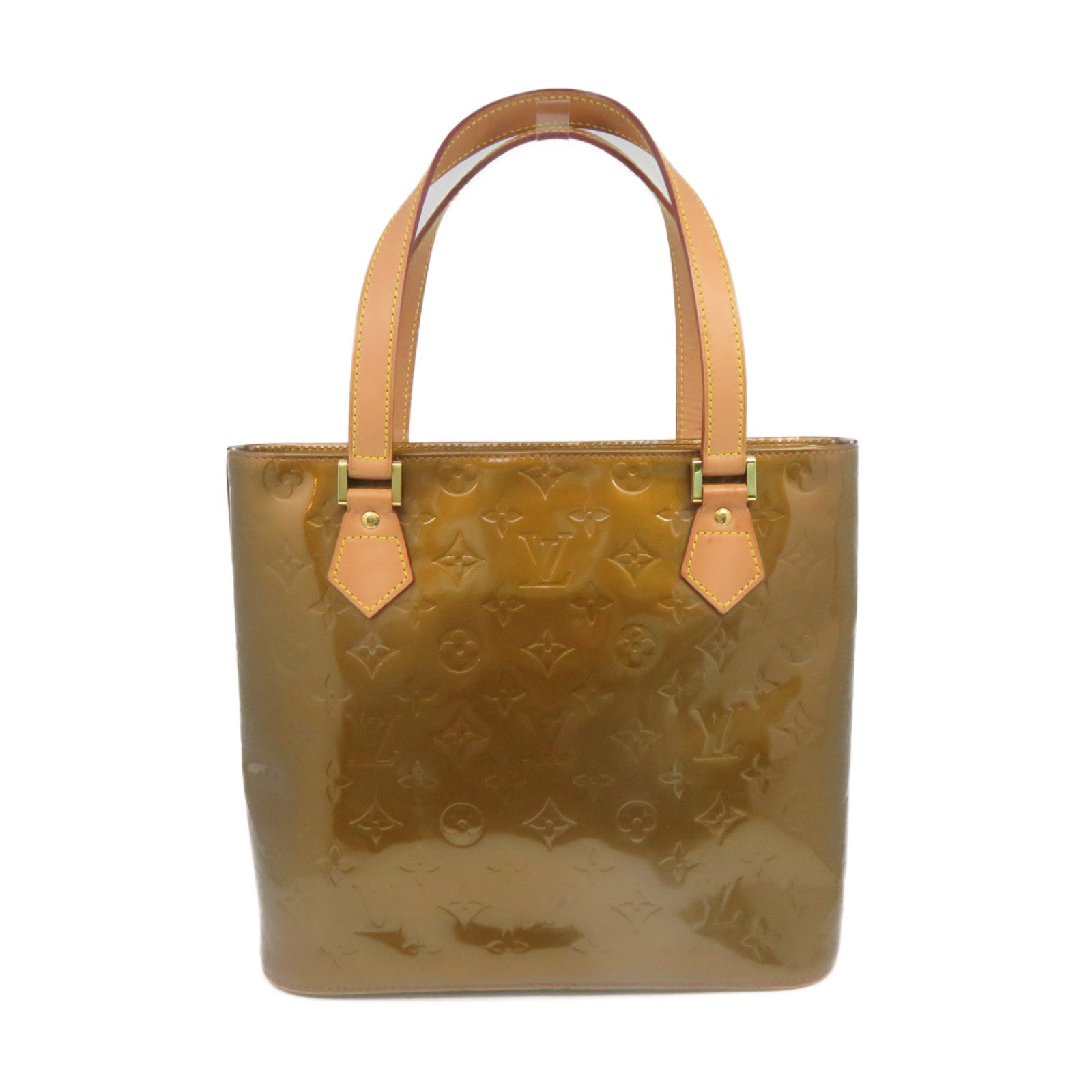 LOUIS VUITTON 【激減優惠】Vernis Houston PM Tote Bag肩背袋金啡色