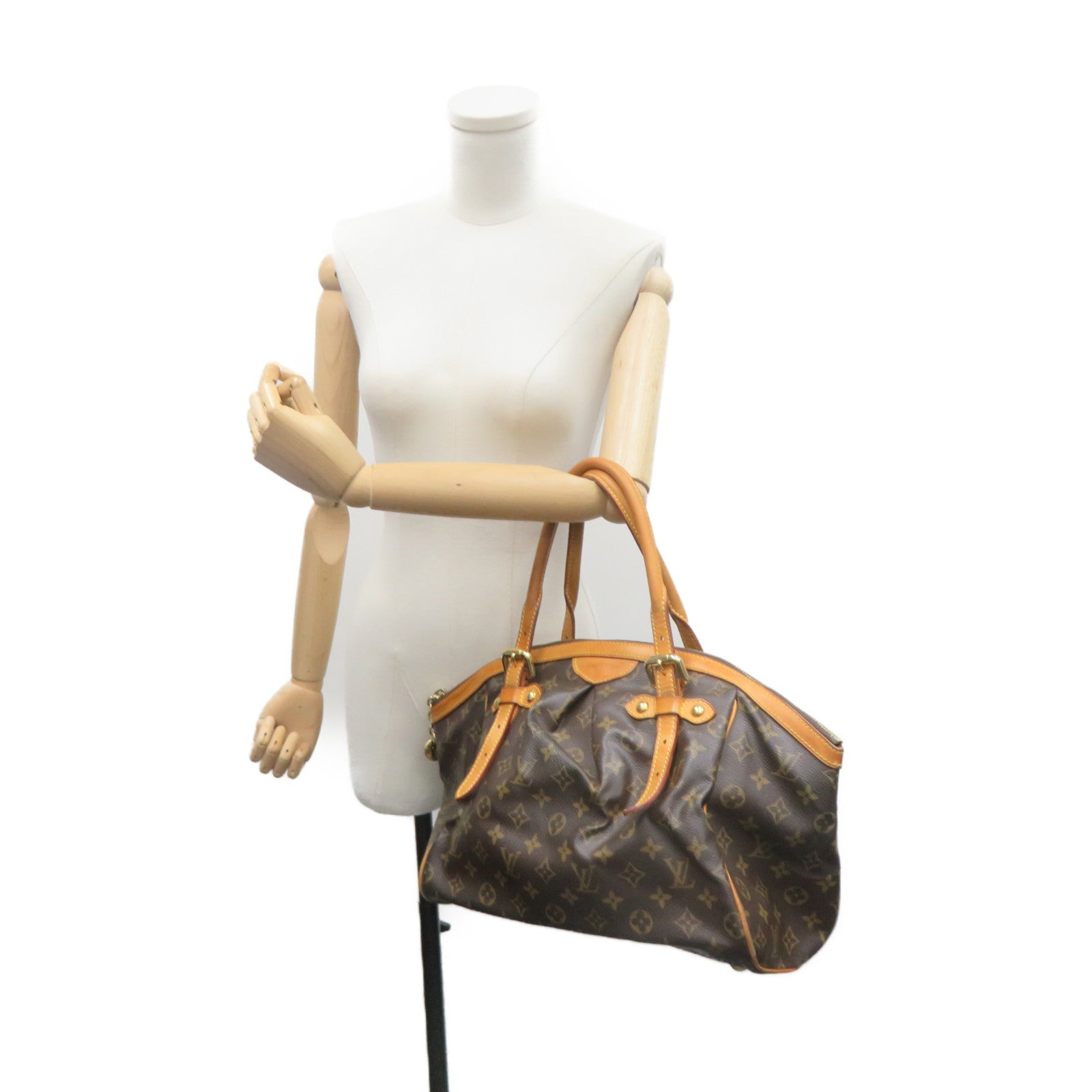 LOUIS VUITTON Monogram Tivoli GM Tote Bag肩背袋啡色