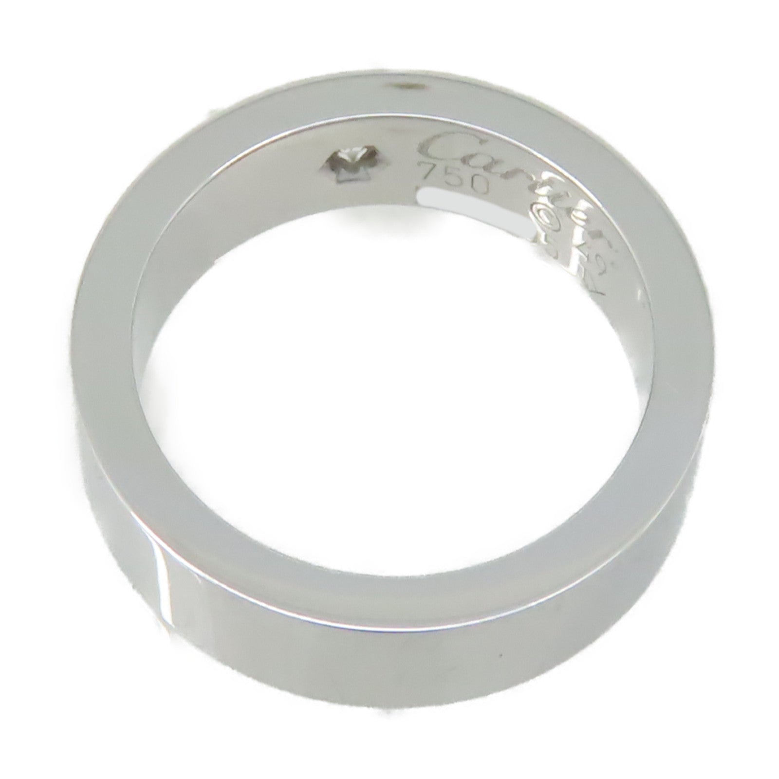 CARTIER 18K白金Love Ring鑽石戒指Cartier#49/US#4.75