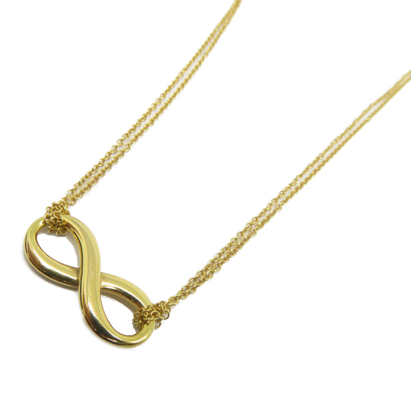 TIFFANY＆CO 【激減優惠】18K黃金Infinity Cross Necklace項鍊