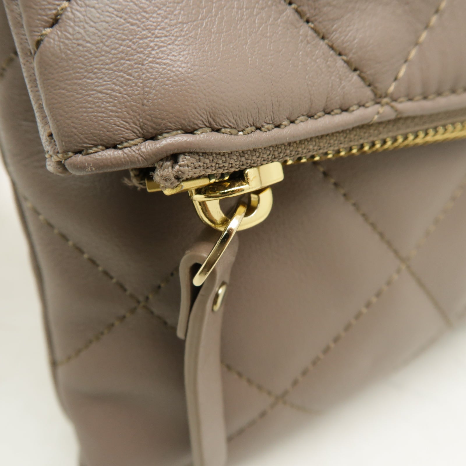 Kate Spade 牛皮皮革Shoulder Bag金扣肩背袋灰色