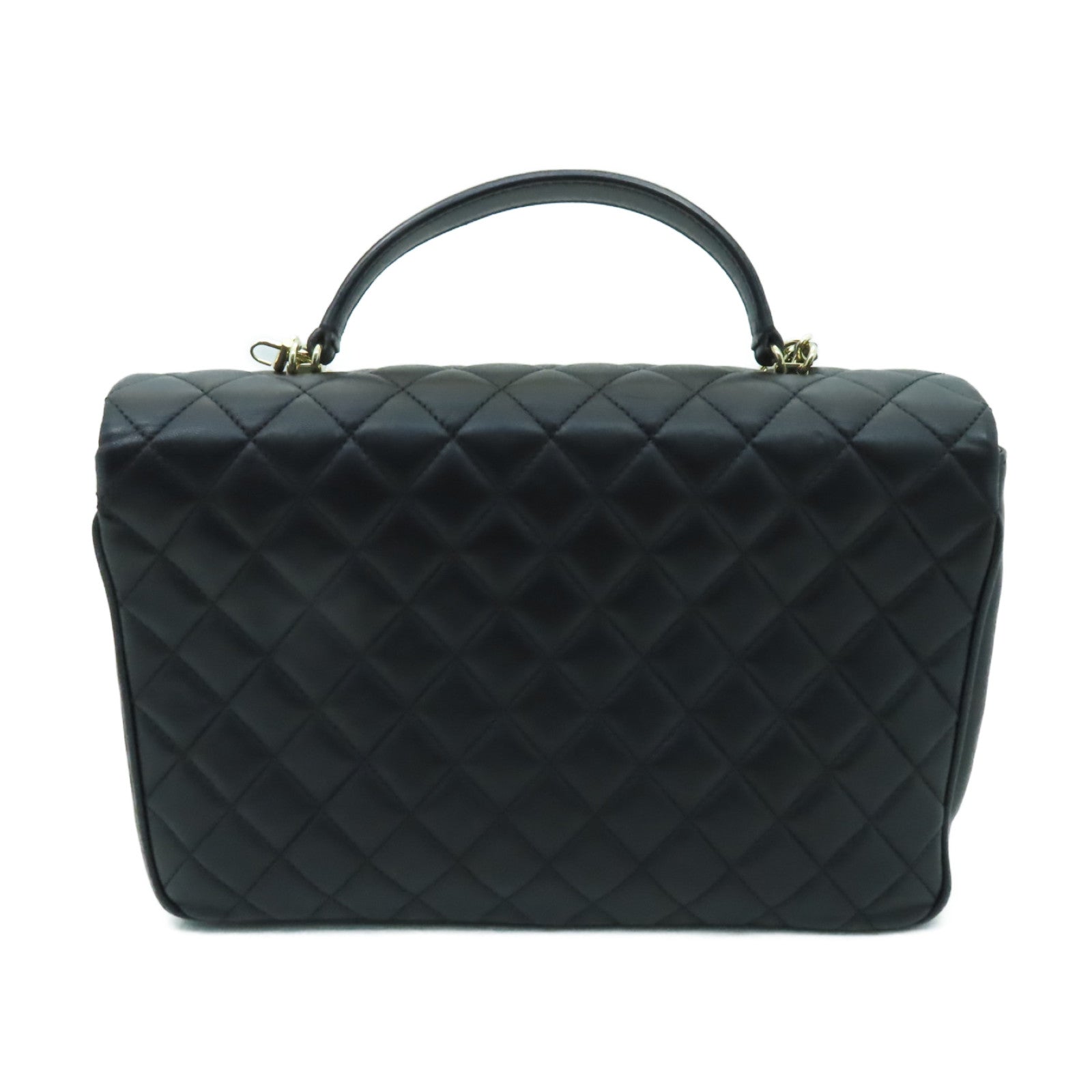 CHANEL 菱格羊皮皮革Medium Citizen Chic Flap Bag金扣手挽肩背兩用袋黑色