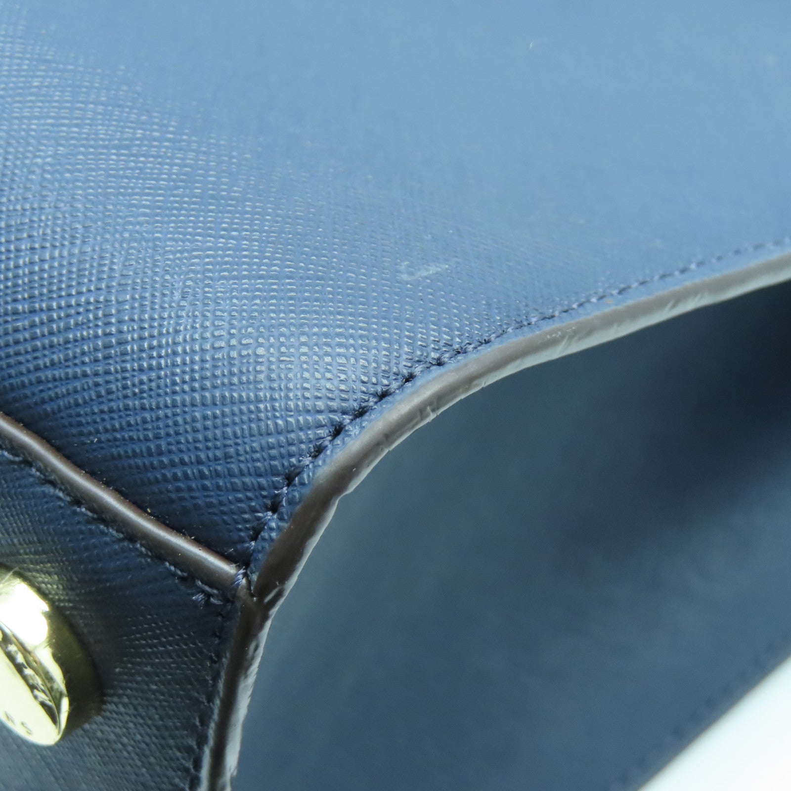Michael Kors 牛皮皮革2way Shoulder Bag金扣手挽肩背两用袋深蓝色