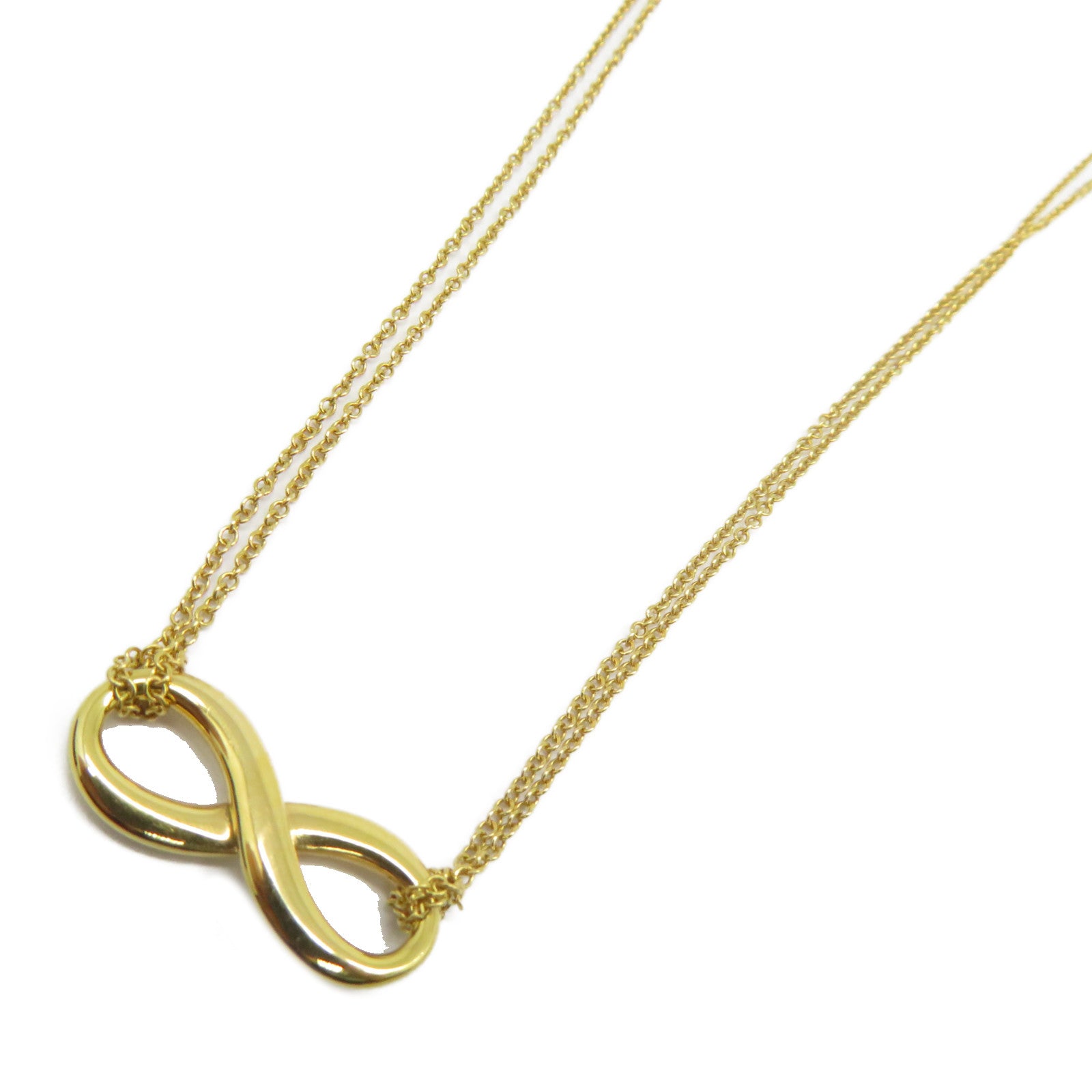 TIFFANY＆CO 【激減優惠】18K黃金Infinity Cross Necklace項鍊