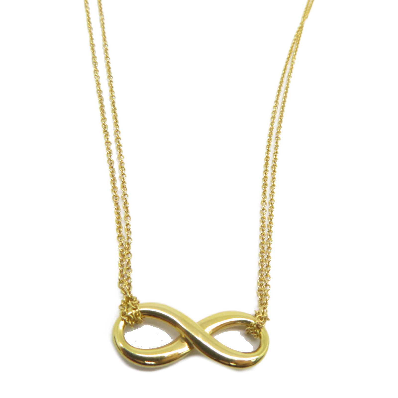 TIFFANY＆CO 【激減優惠】18K黃金Infinity Cross Necklace項鍊