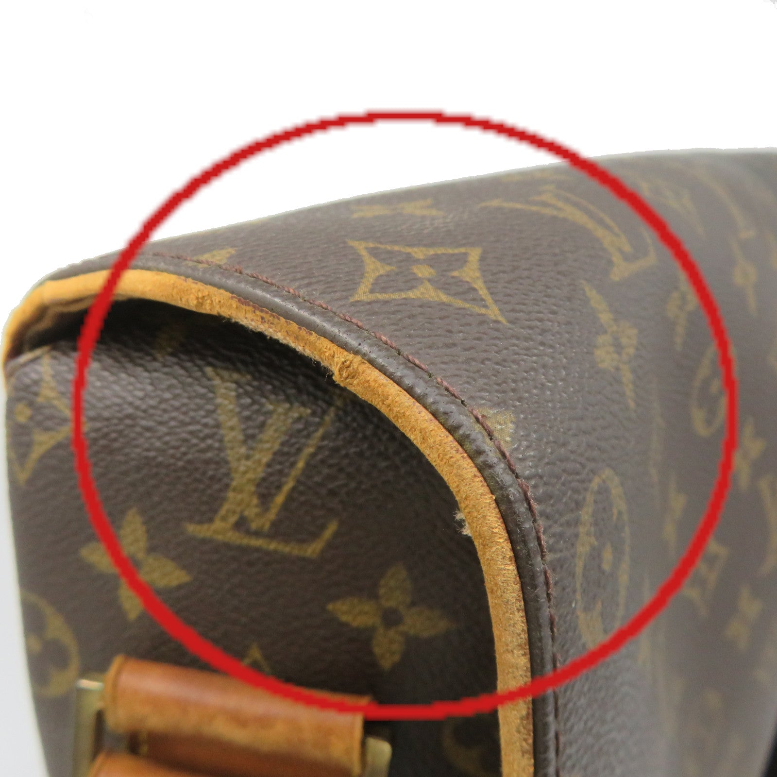 LOUIS VUITTON Monogram Abbesses Messenger Shoulder Bag brown