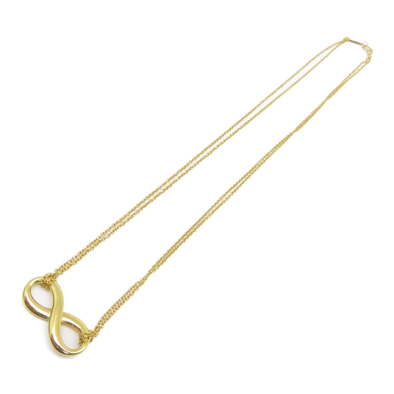 TIFFANY＆CO 【激減優惠】18K黃金Infinity Cross Necklace項鍊