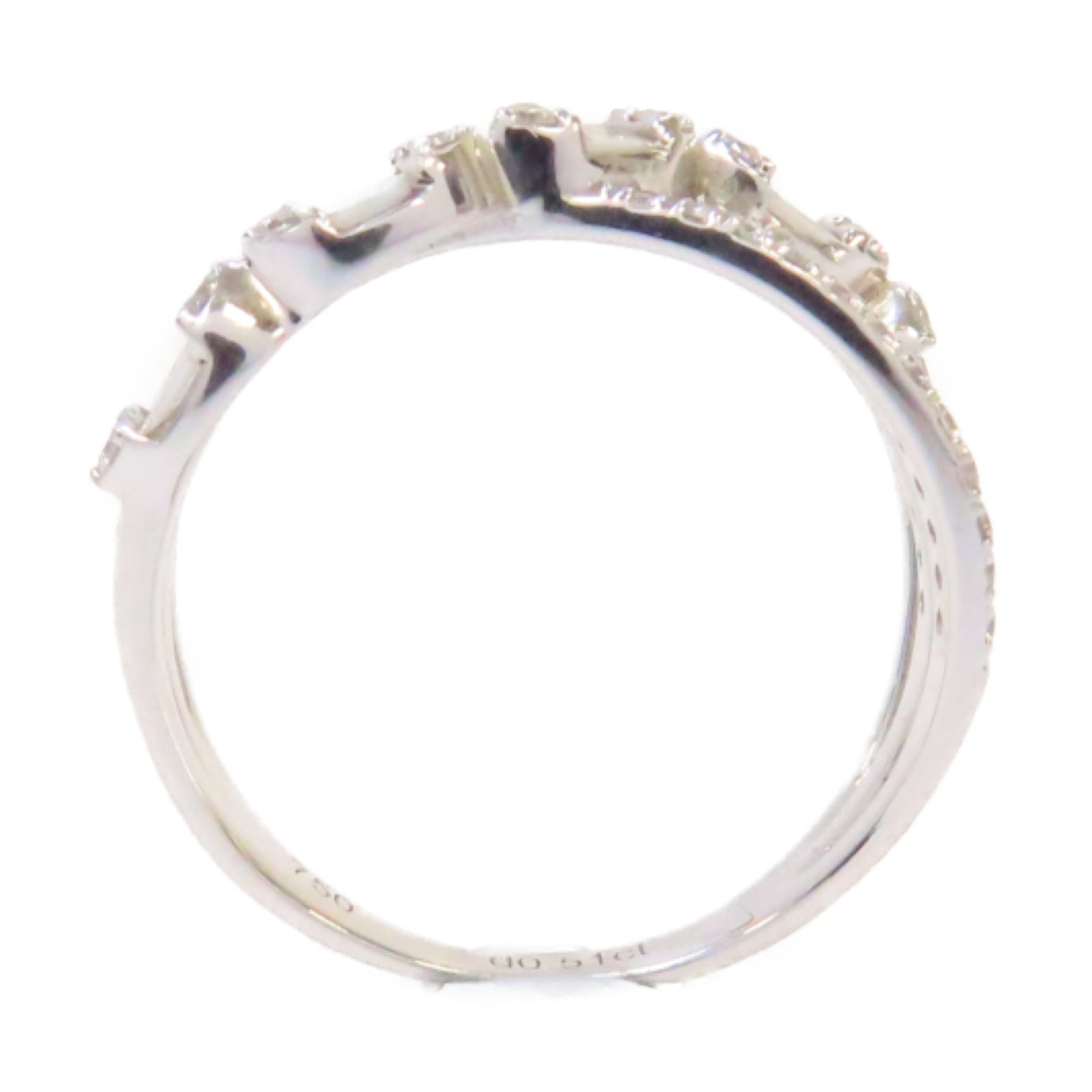 JEWELRY 18K白金Diamond Ring 0.51ct鑽石戒指US#6