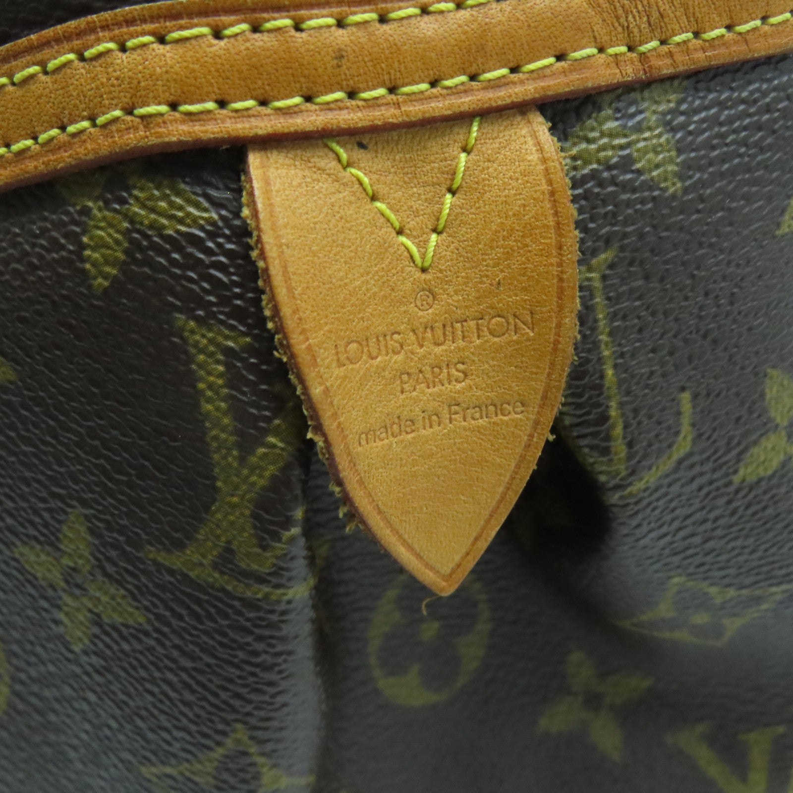 LOUIS VUITTON Monogram Montourgueil GM金扣手挽袋啡色