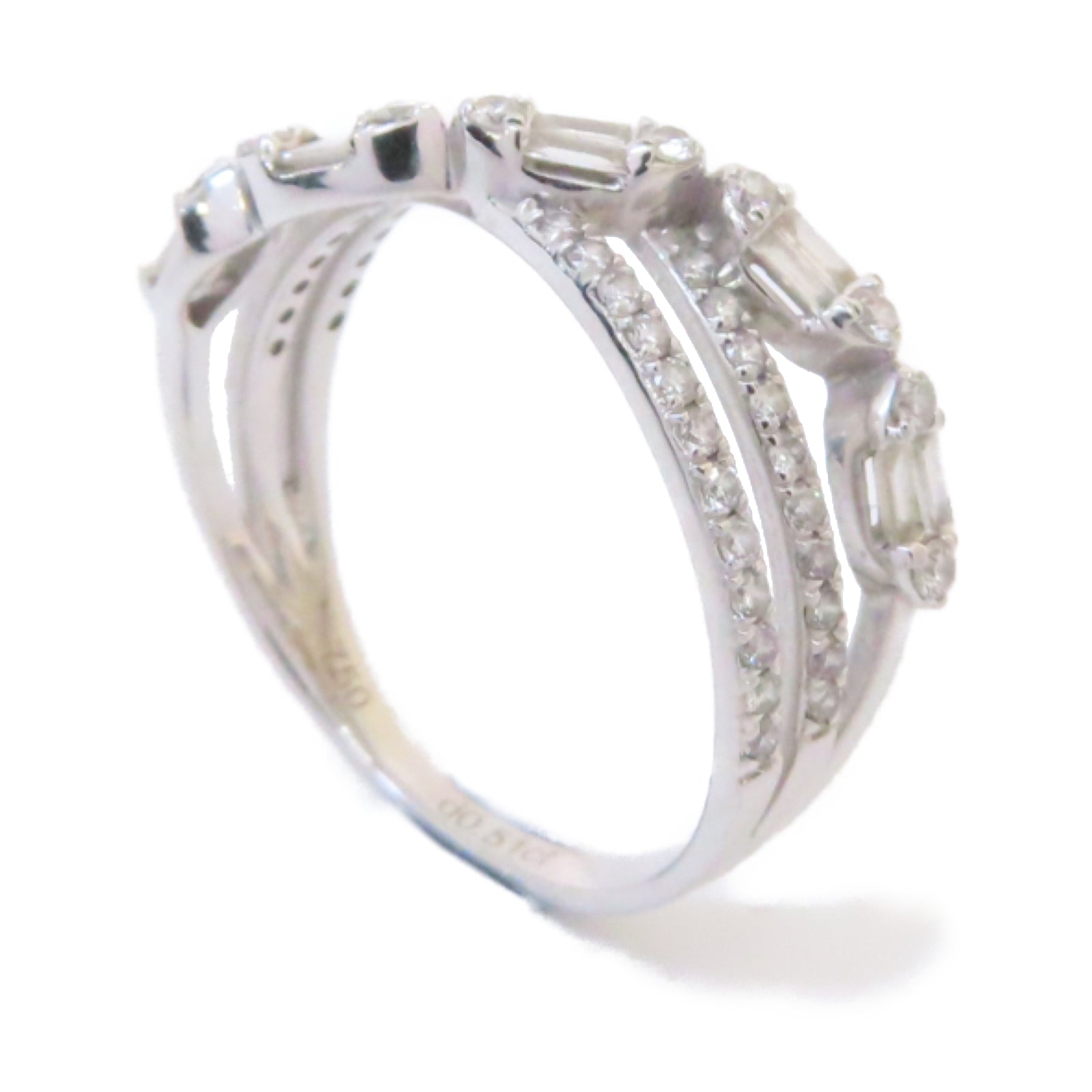 JEWELRY 18K白金Diamond Ring 0.51ct鑽石戒指US#6
