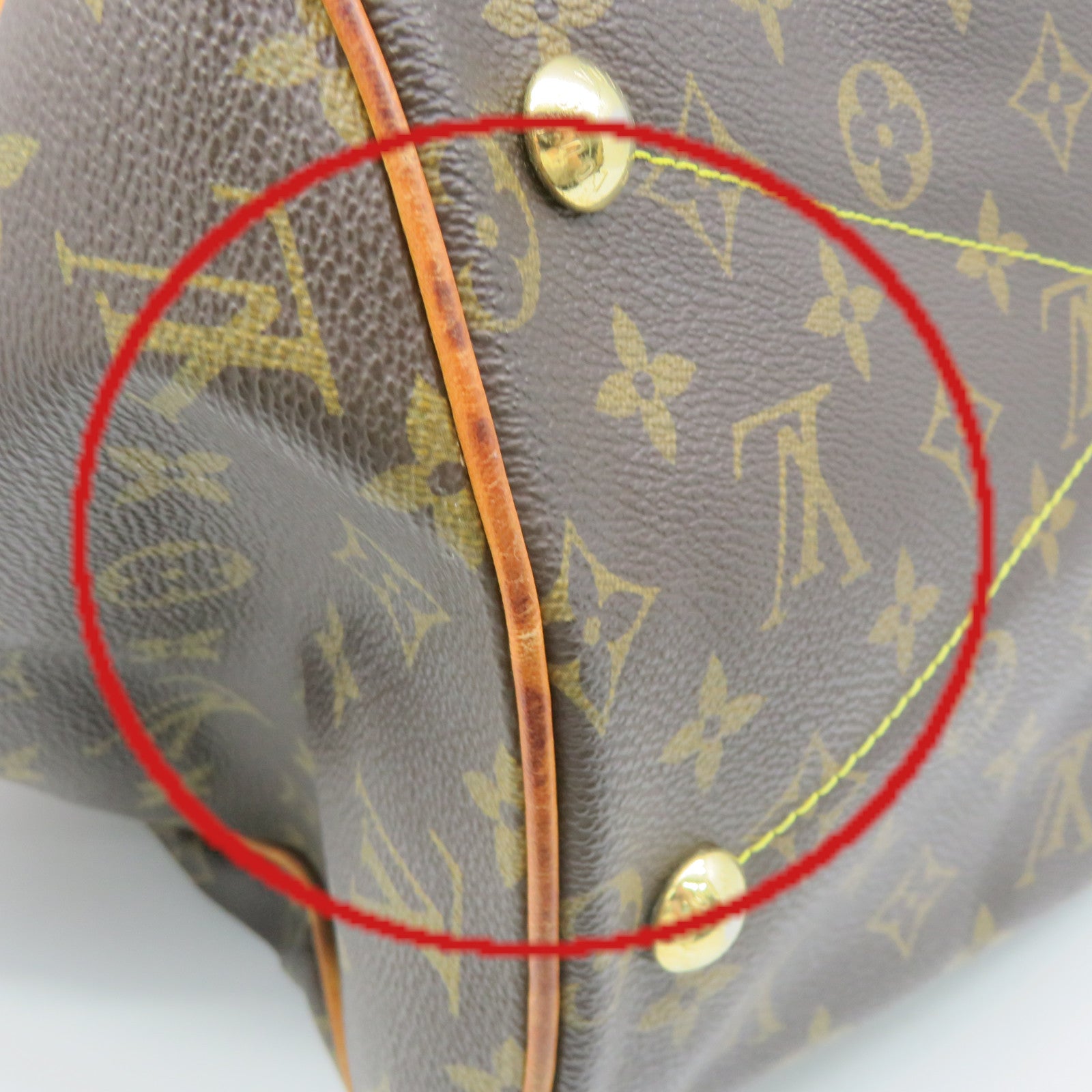 LOUIS VUITTON Monogram Tivoli GM Tote Bag肩背袋啡色
