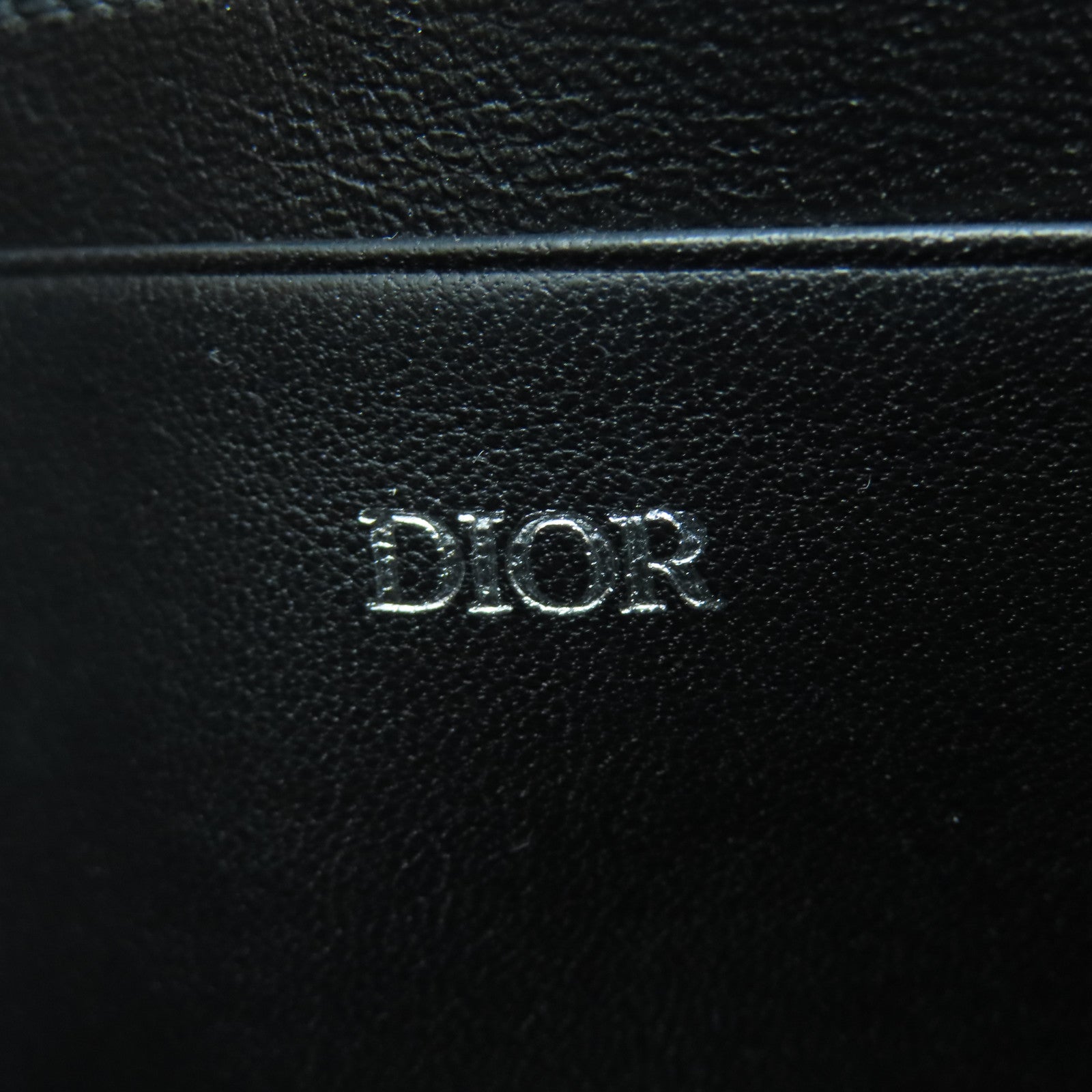 Dior 帆布Pouch With Strap银扣肩背袋蓝色