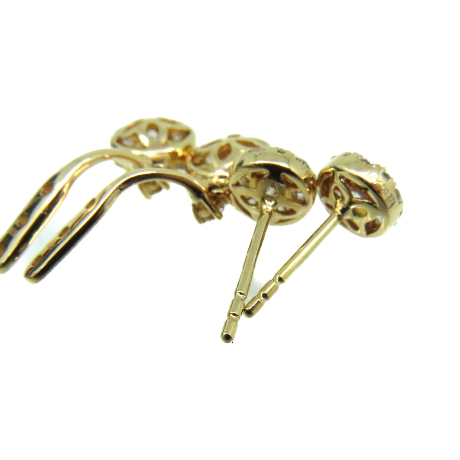 JEWELRY 【激減優惠】18K玫瑰金/0.22ct/1.32ct鑽石2Way Diamond Earrings耳環