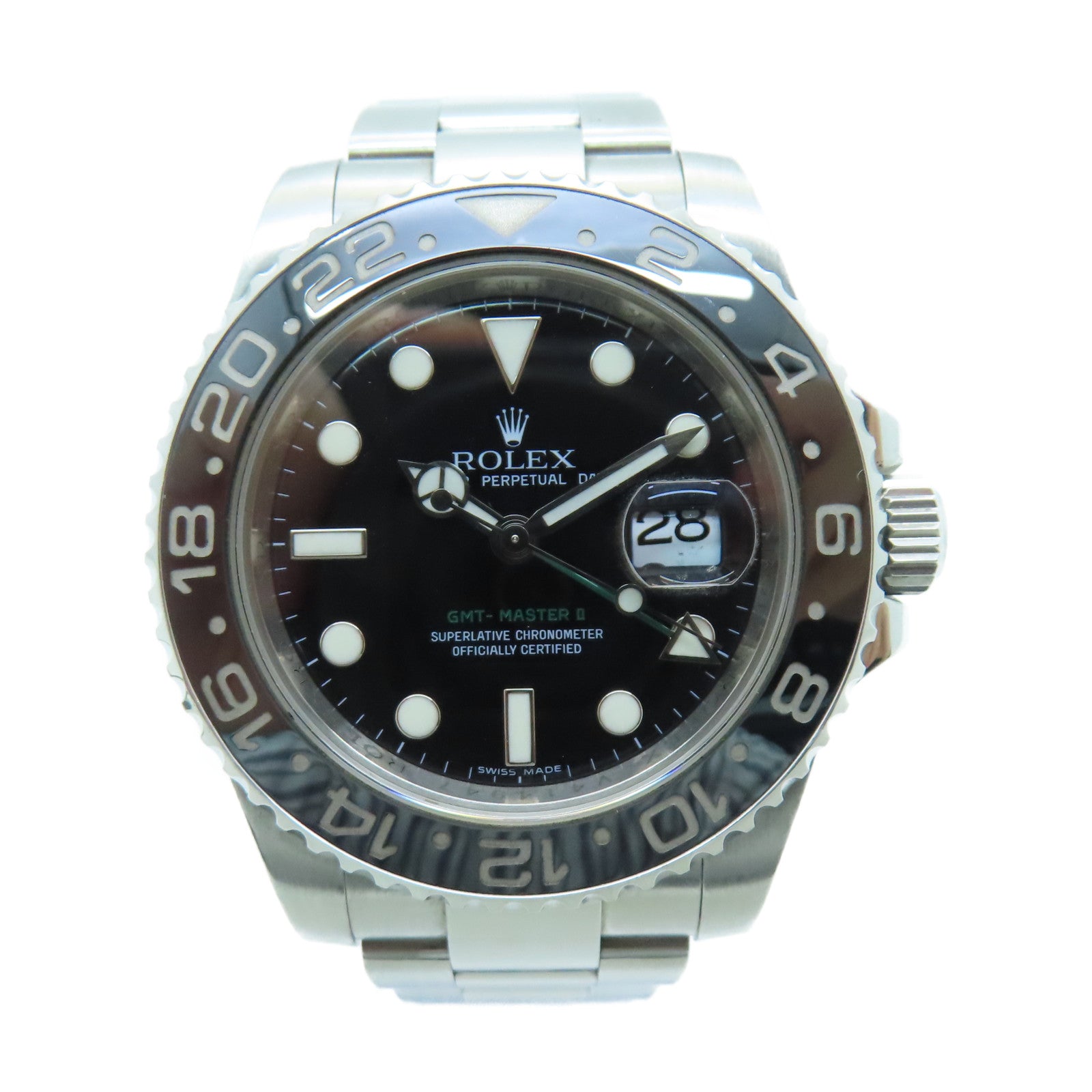 ROLEX GMT MasterⅡ40mm不锈钢手表自动机芯黑色