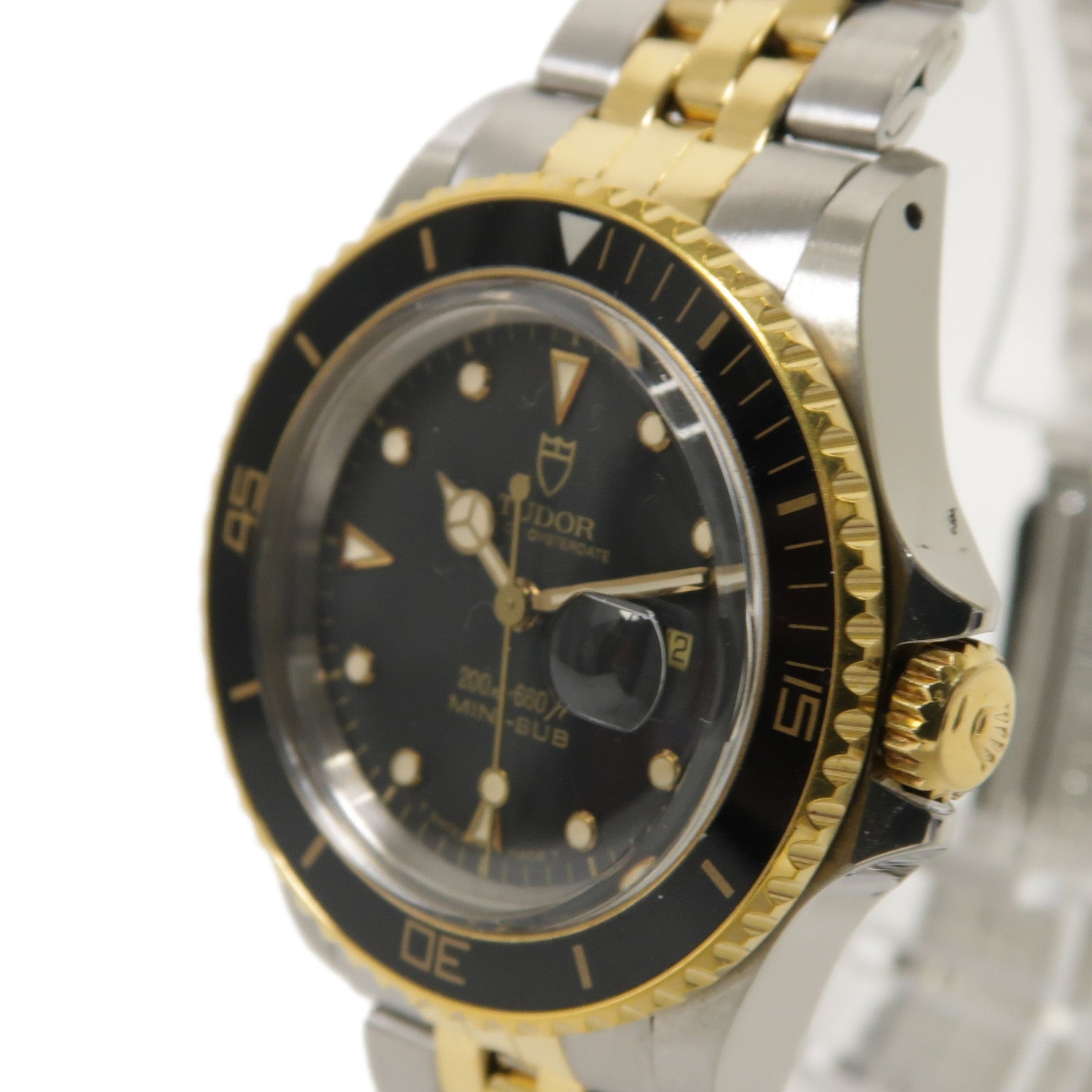 TUDOR Mini-Sub 30MM不鏽鋼/18K黃金手錶自動機芯黒色