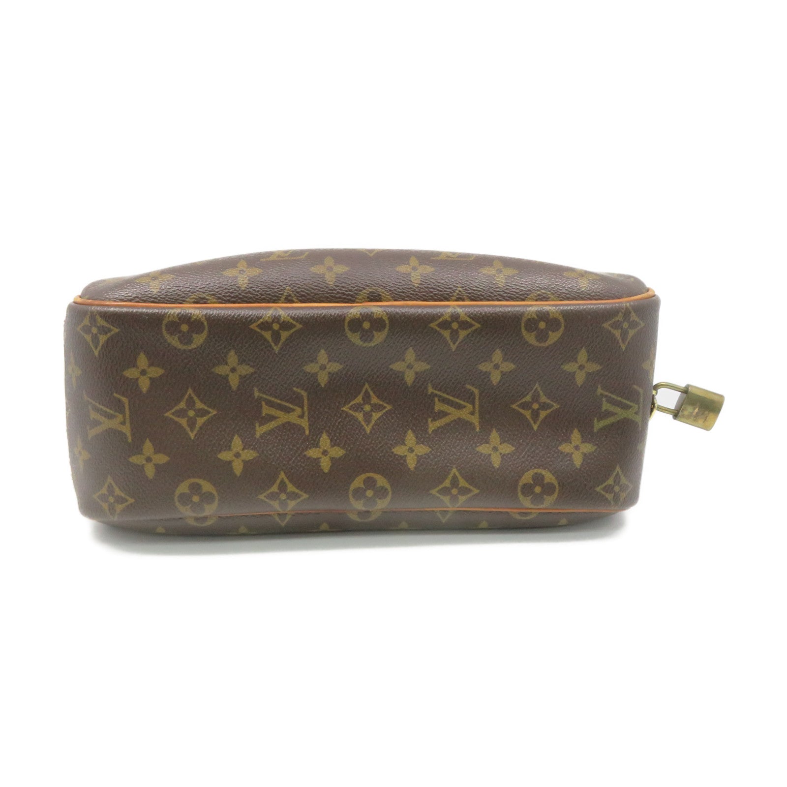LOUIS VUITTON Monogram Trouville PM Hand Bag brown
