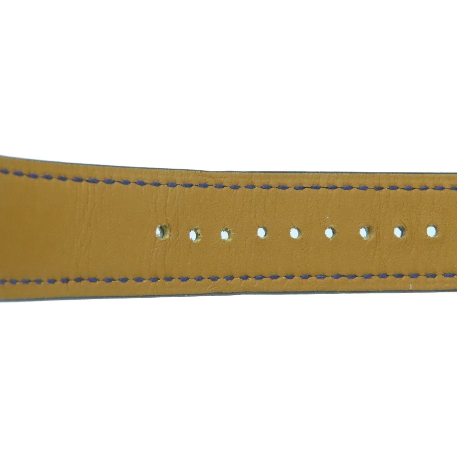 HERMES Capecod 37mm不锈钢/皮革带手表石英机芯蓝色