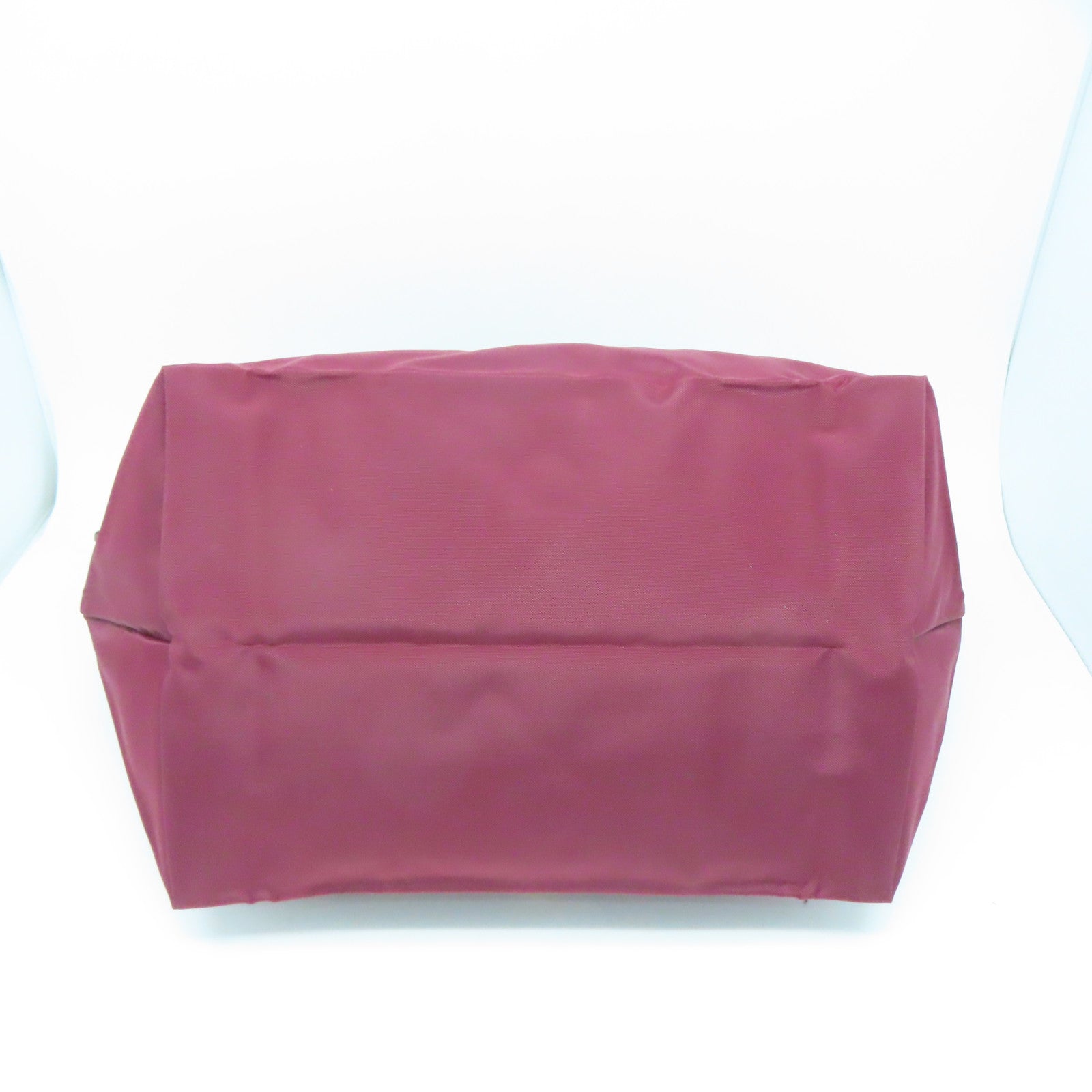 Longchamp 尼龙Handbag金扣手挽袋酒红色