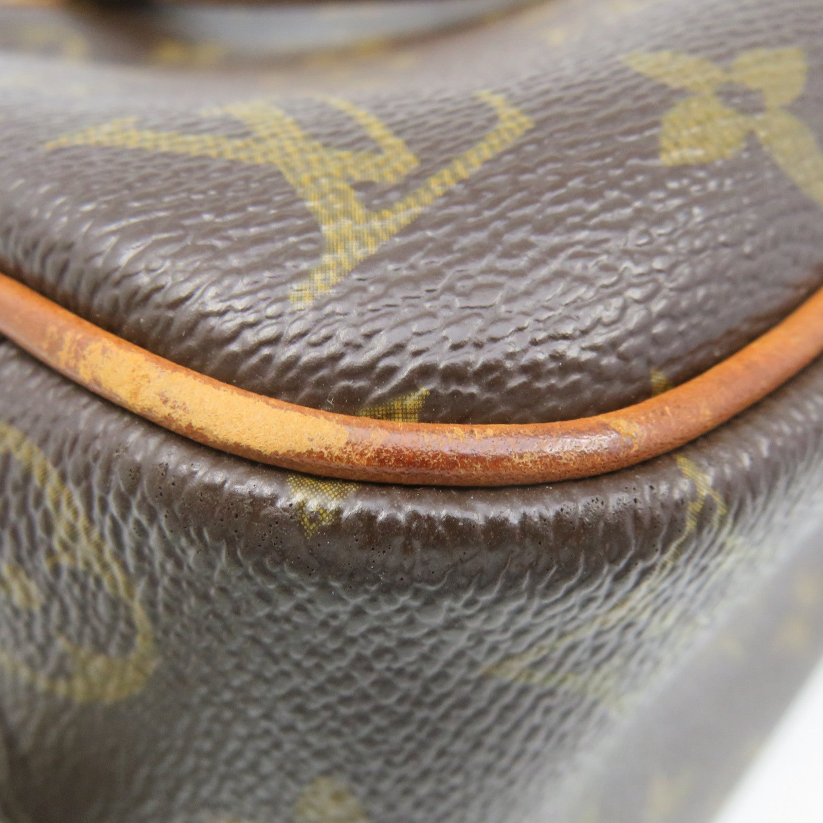 LOUIS VUITTON Monogram Trouville PM Hand Bag brown