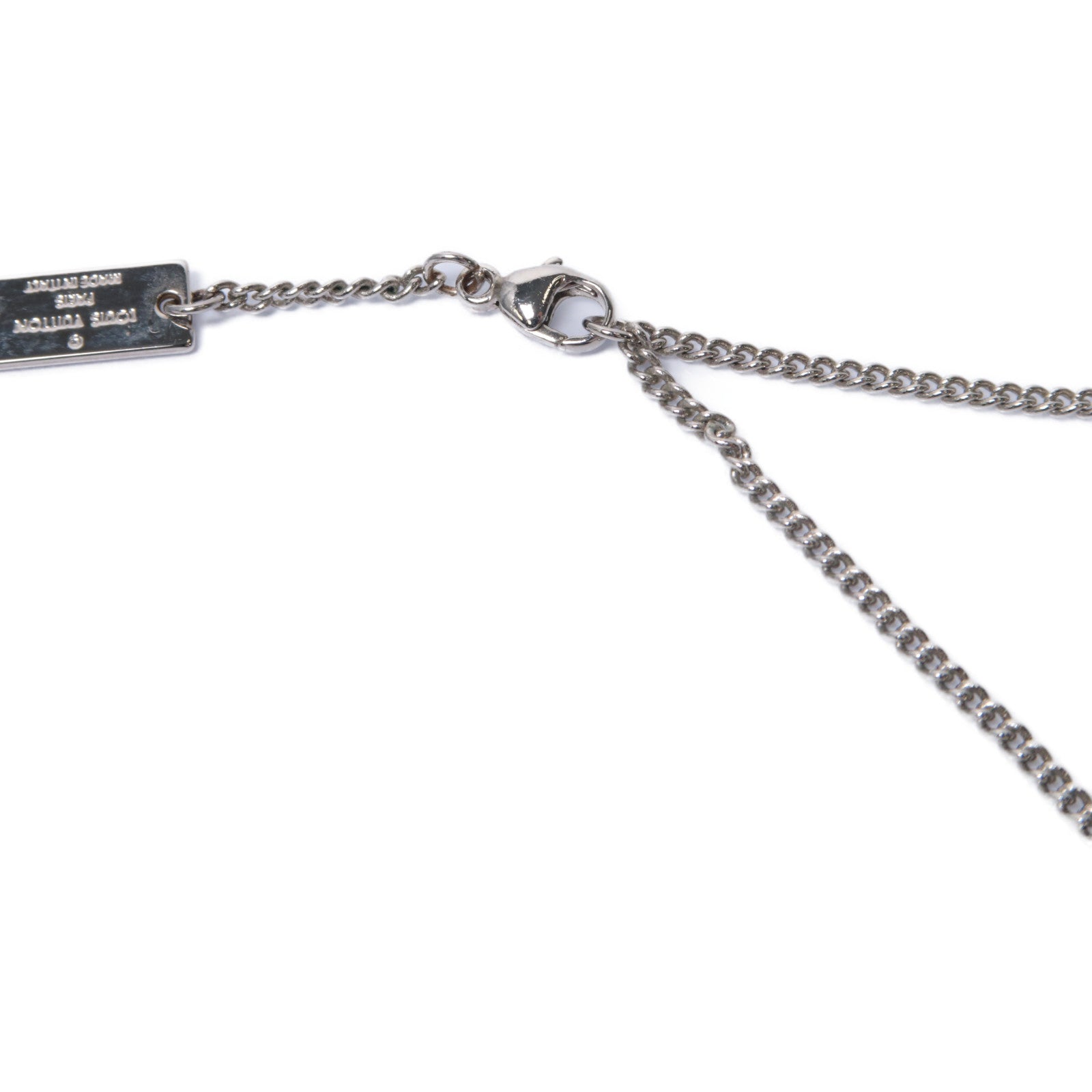 LOUIS VUITTON 金屬Ring Necklace Monogram項鍊銀色