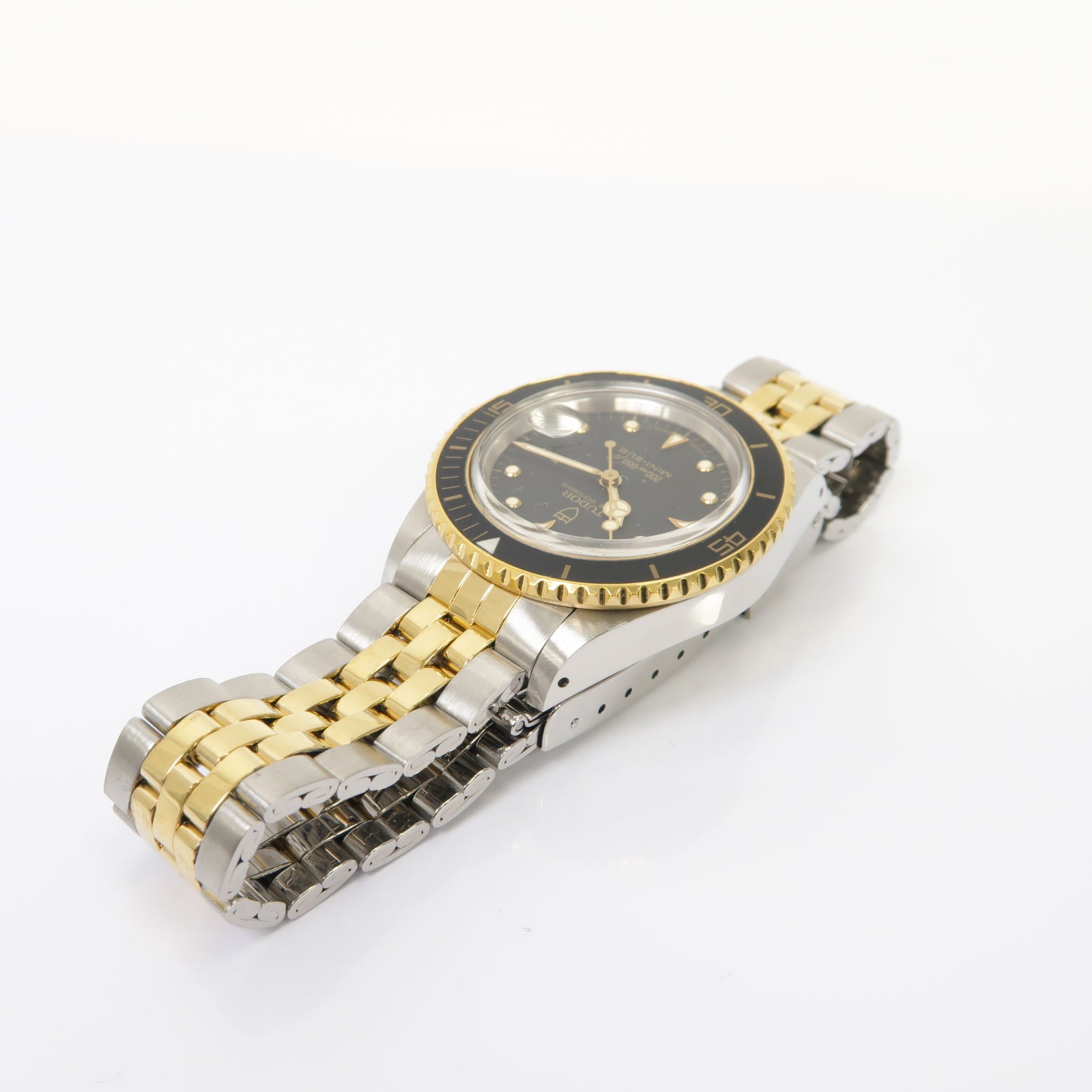 TUDOR Mini-Sub 30MM不鏽鋼/18K黃金手錶自動機芯黒色