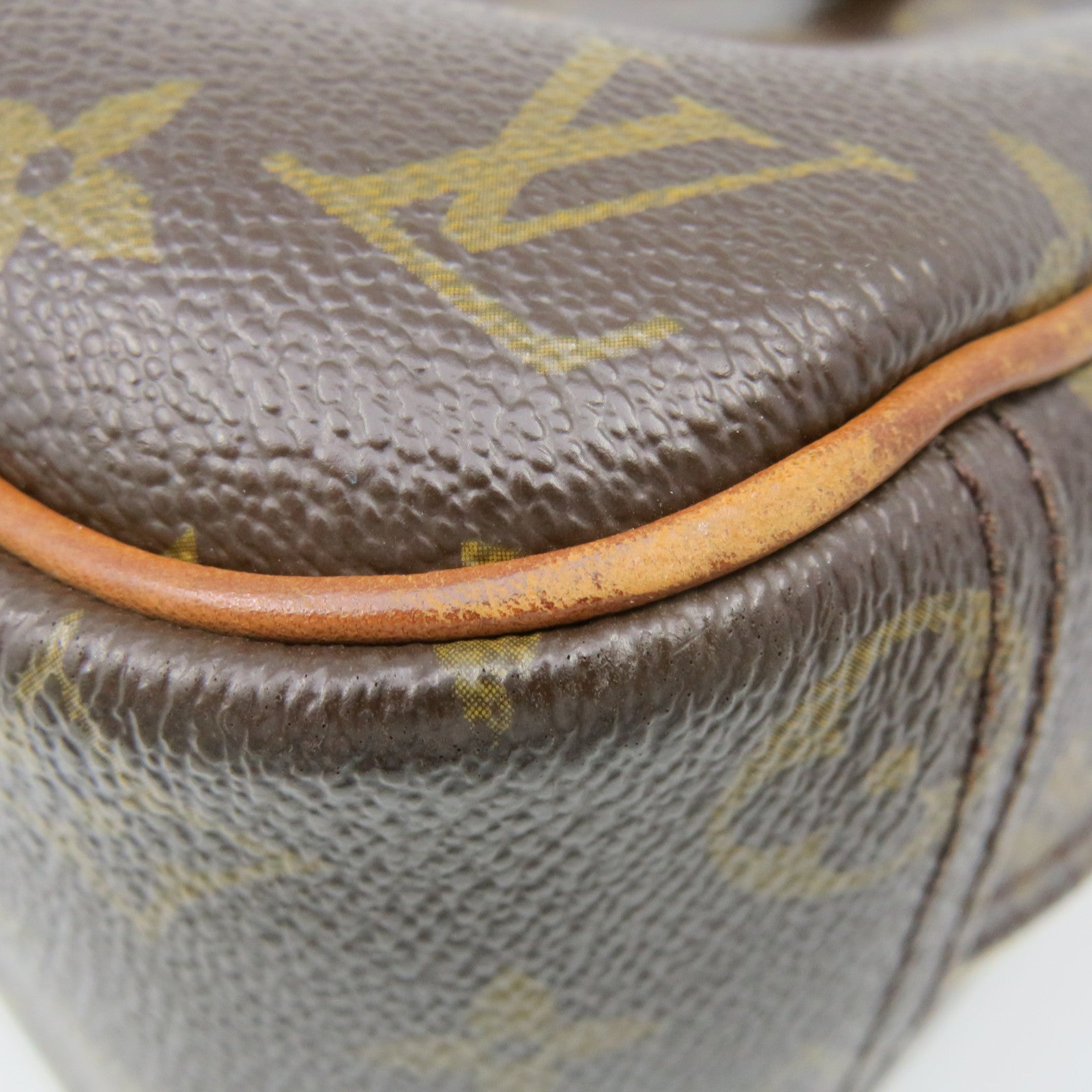 LOUIS VUITTON Monogram Trouville PM Hand Bag brown