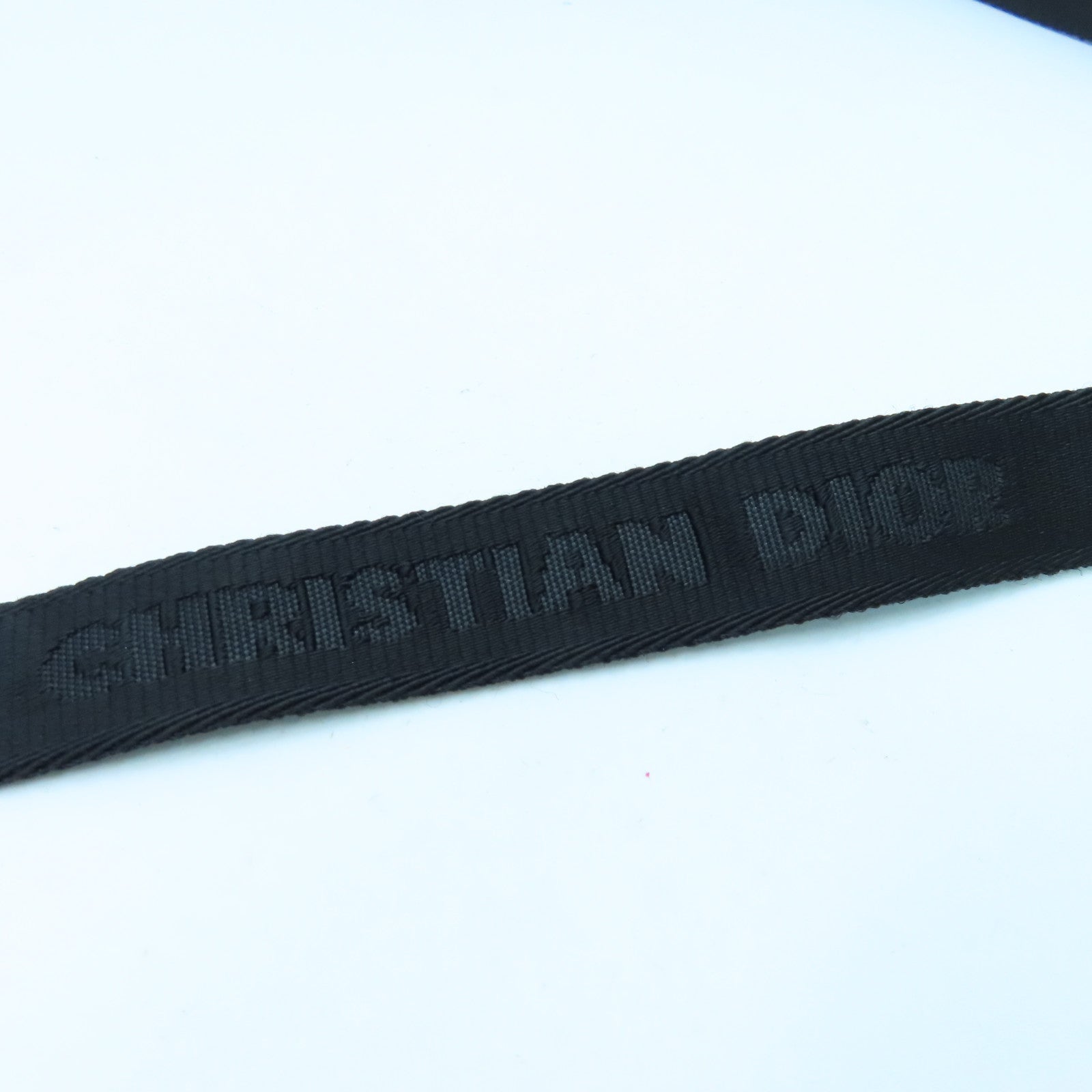 Dior 帆布Pouch With Strap银扣肩背袋蓝色
