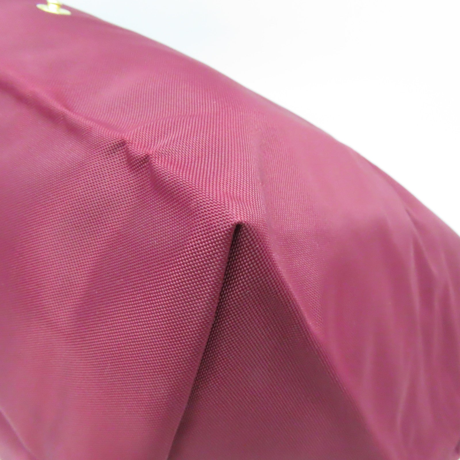 Longchamp 尼龙Handbag金扣手挽袋酒红色