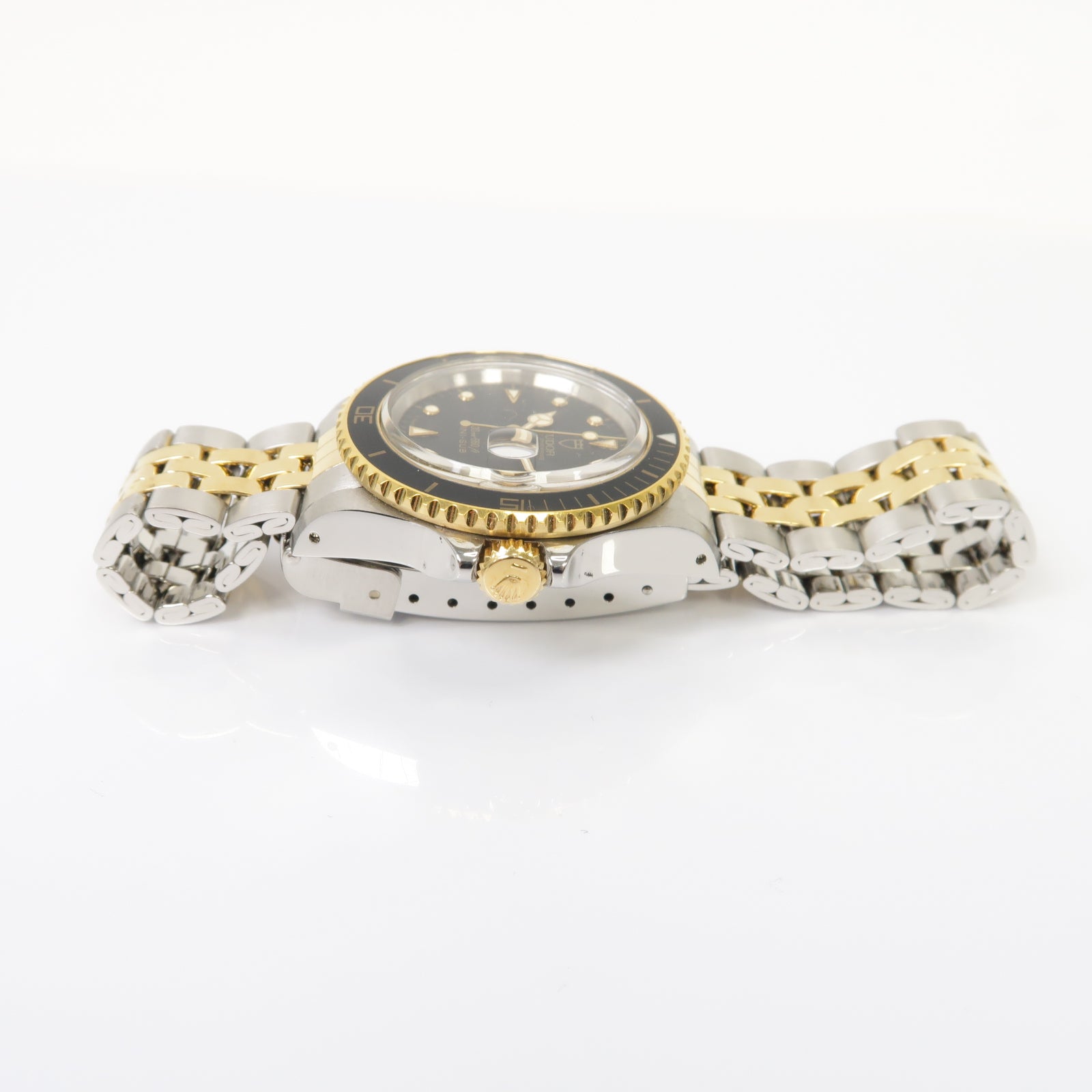 TUDOR Mini-Sub 30MM不鏽鋼/18K黃金手錶自動機芯黒色
