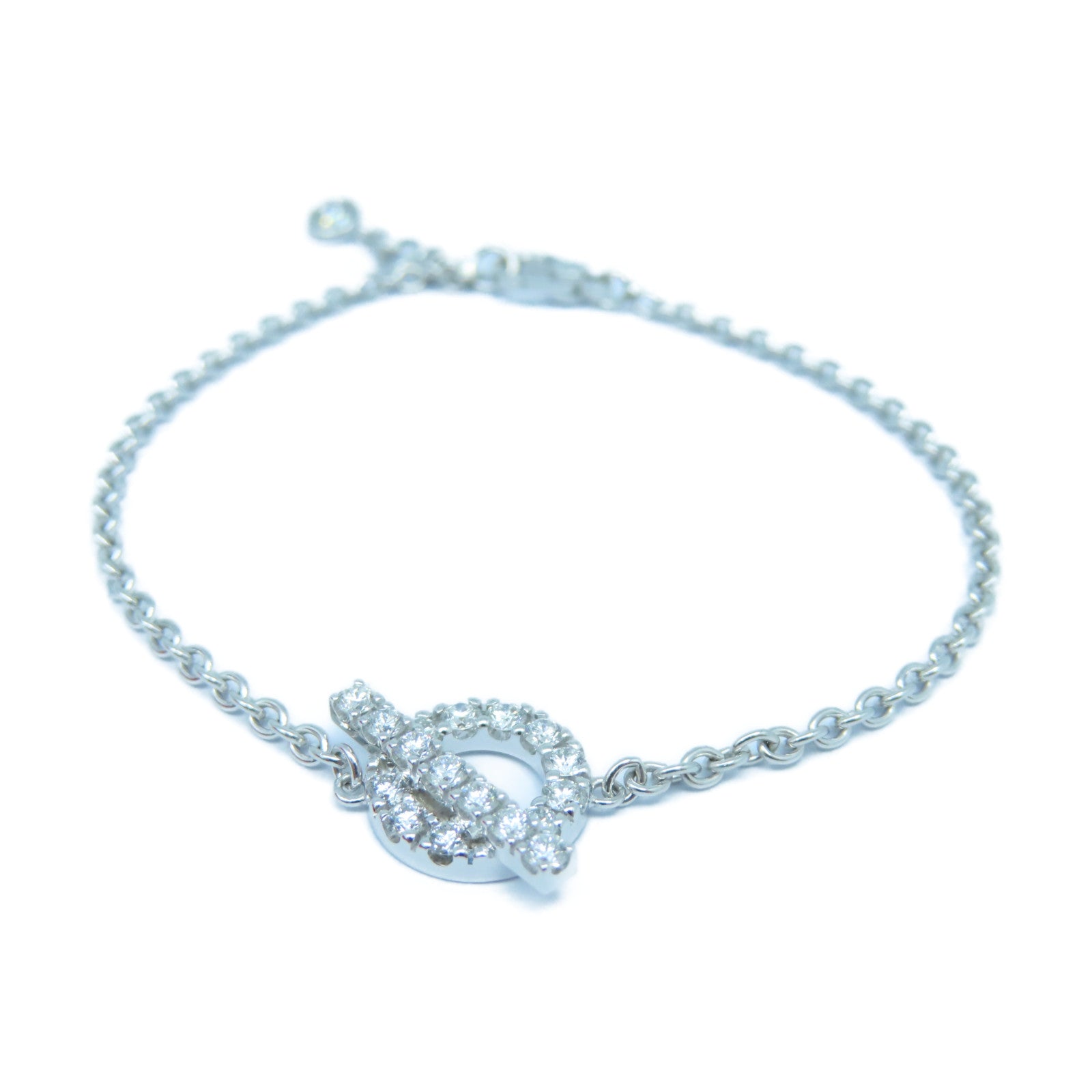 HERMES 18K白金Finesse Bracelet 0.55ct鑽石手鏈