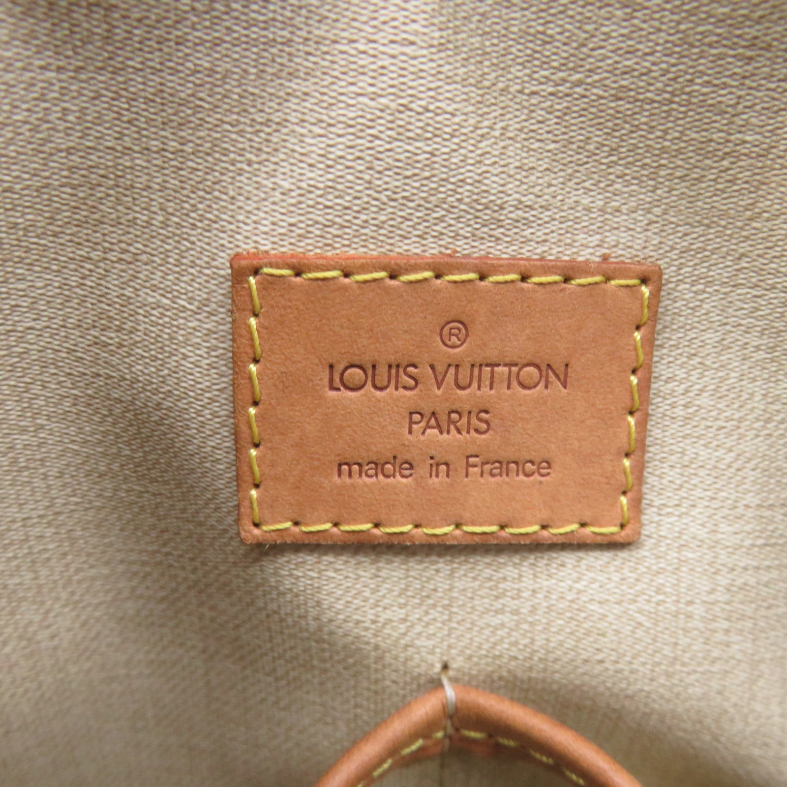 LOUIS VUITTON Monogram Trouville PM Hand Bag brown