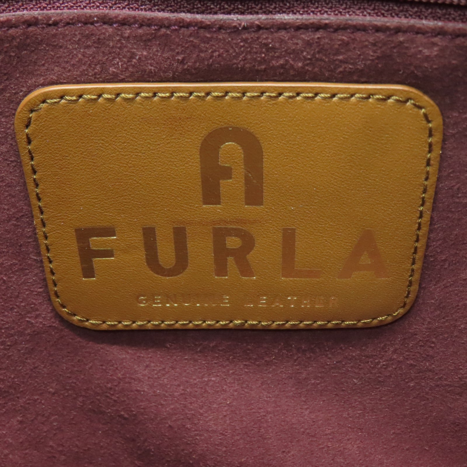 Furla 牛皮皮革Sirena M Hobo Bag金扣手挽肩背兩用袋啡色