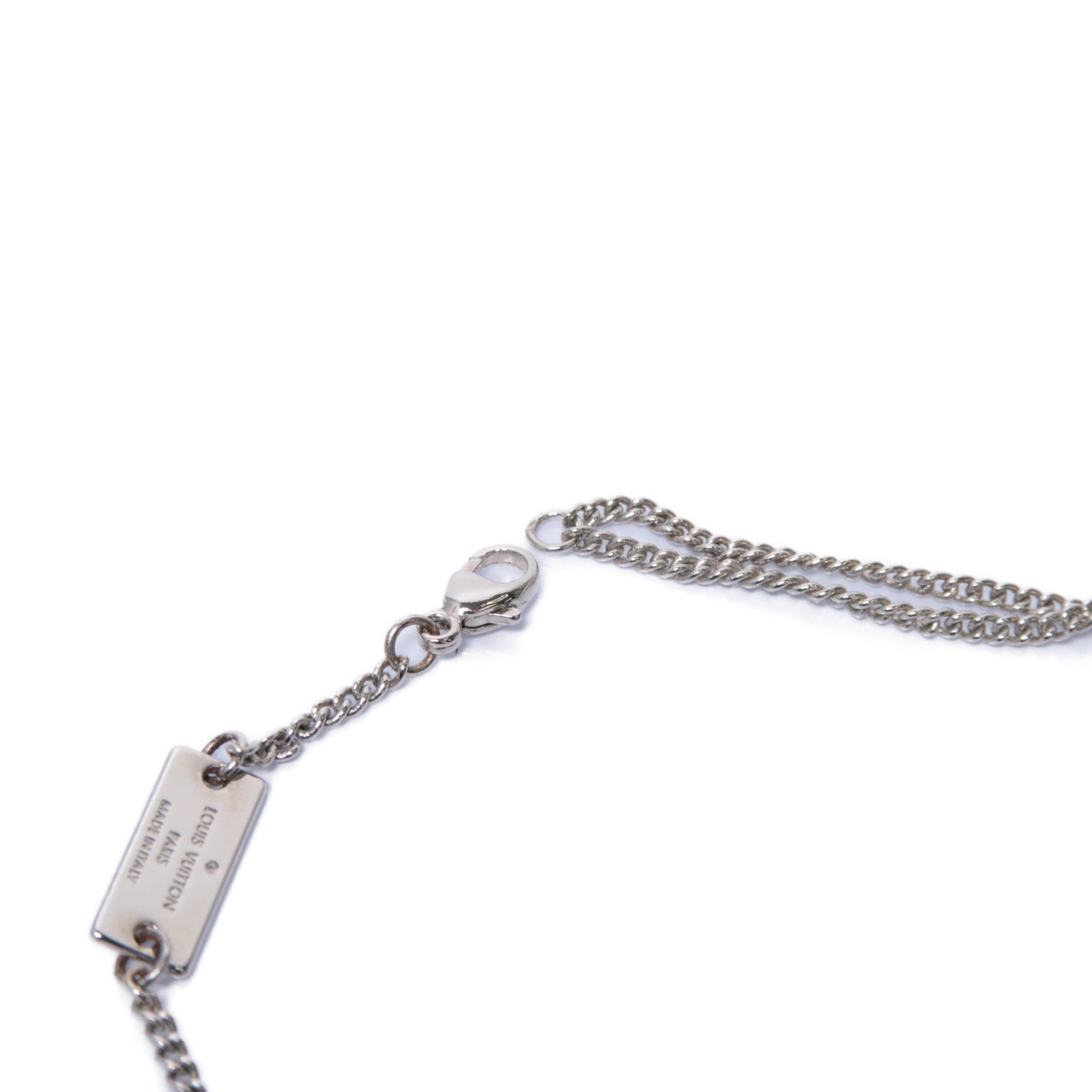 LOUIS VUITTON 金屬Ring Necklace Monogram項鍊銀色
