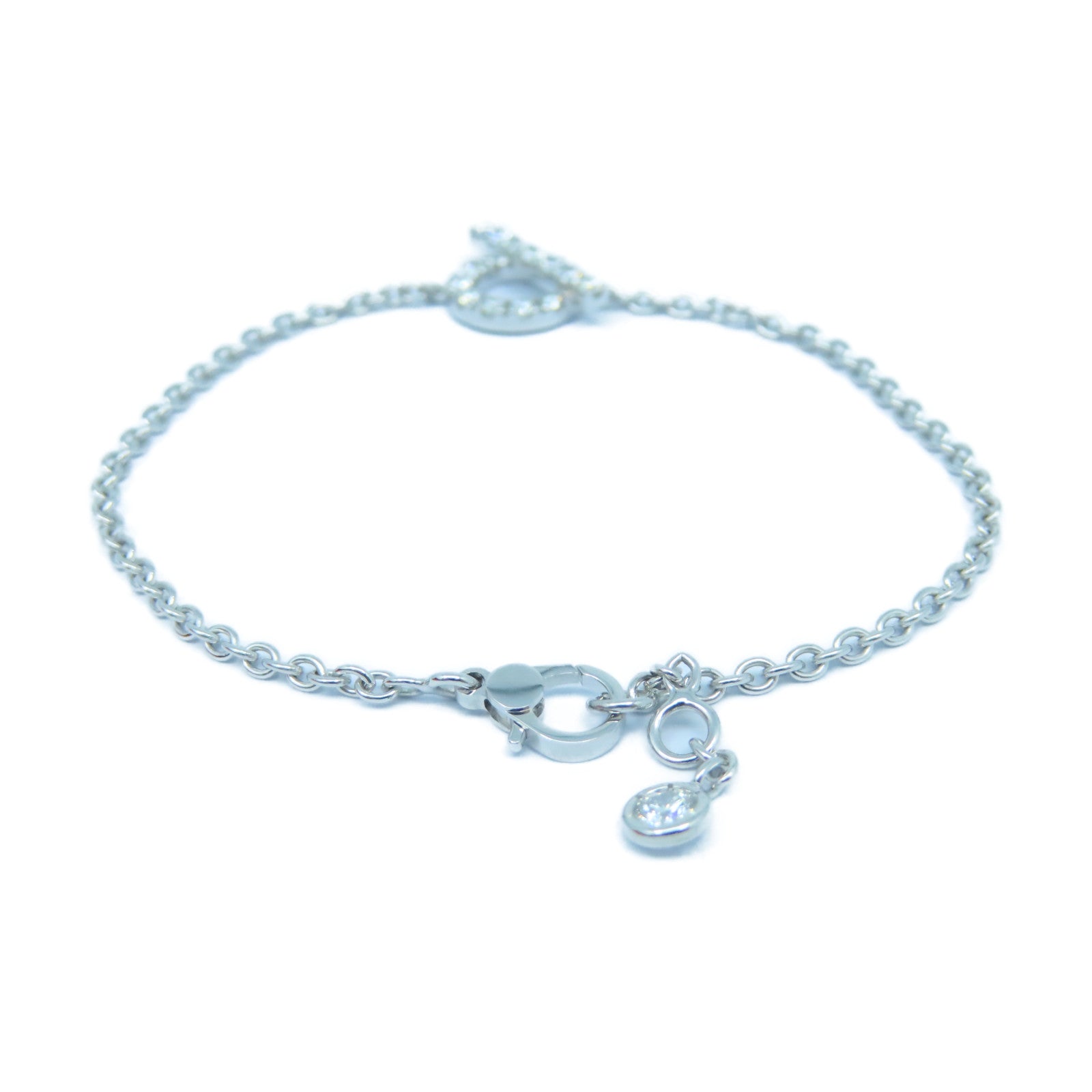 HERMES 18K白金Finesse Bracelet 0.55ct鑽石手鏈