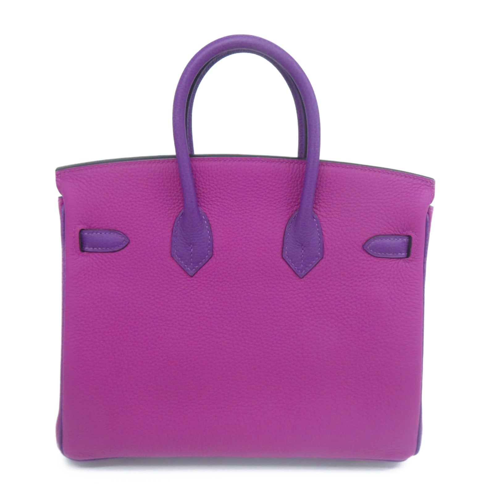 HERMES Togo皮革Birkin 25金扣手挽袋紫色