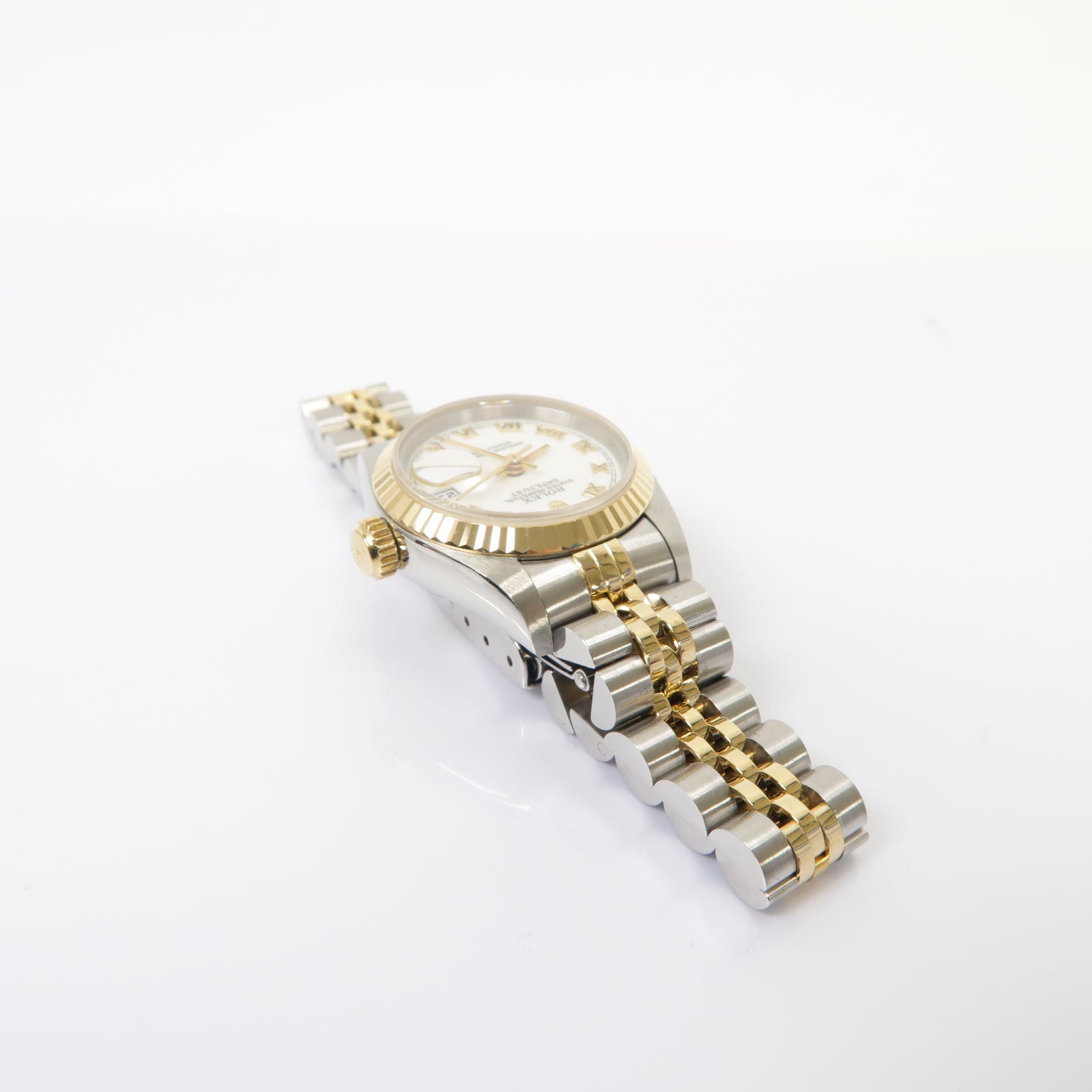 ROLEX Datejust 18K黄金/不鏽鋼手錶自動機芯白色