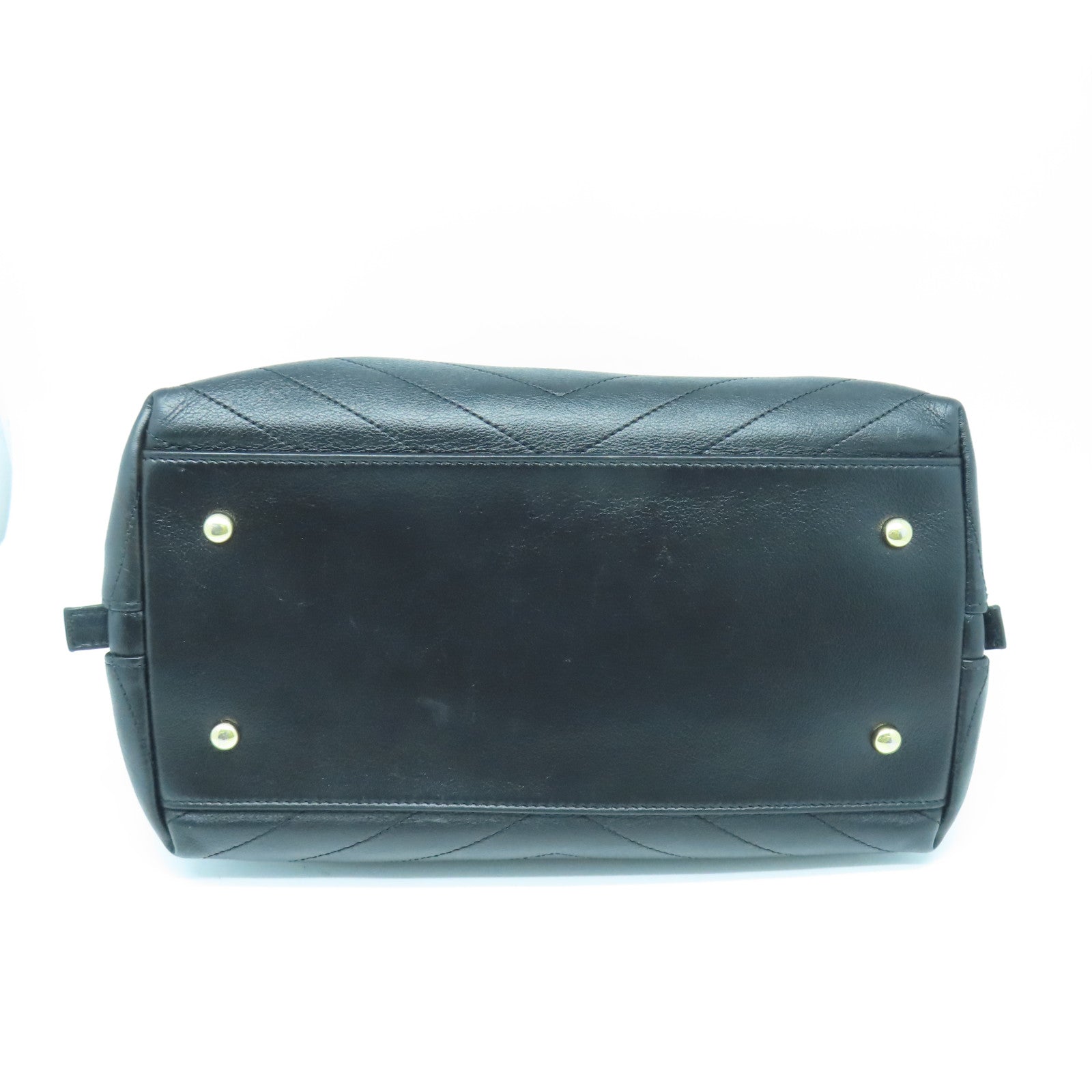 CHANEL 斜紋牛皮皮革Chain Shoulder Bag金扣鏈帶肩背袋黑色