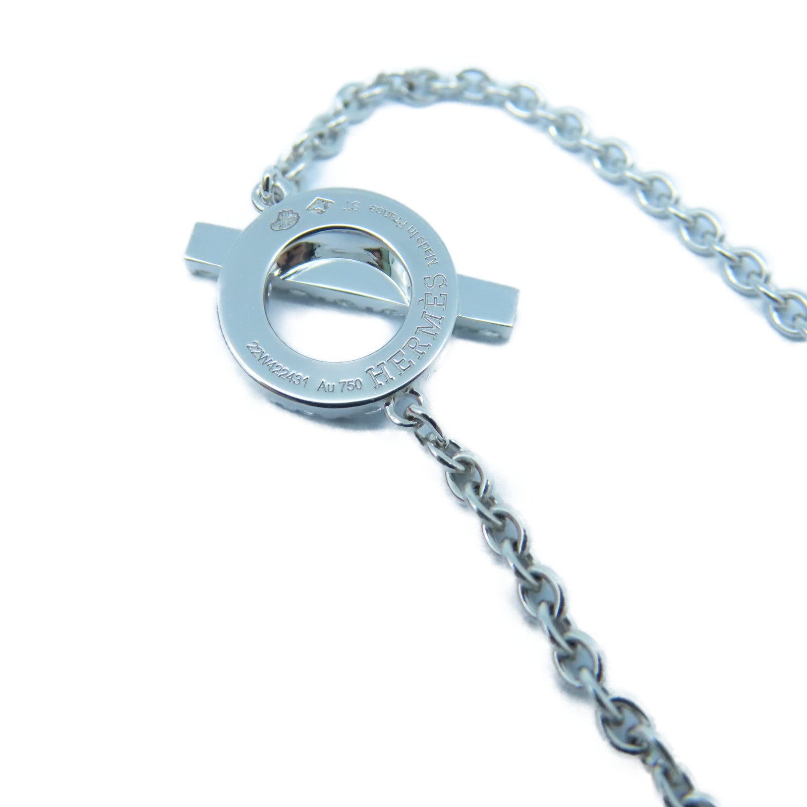HERMES 18K白金Finesse Bracelet 0.55ct鑽石手鏈