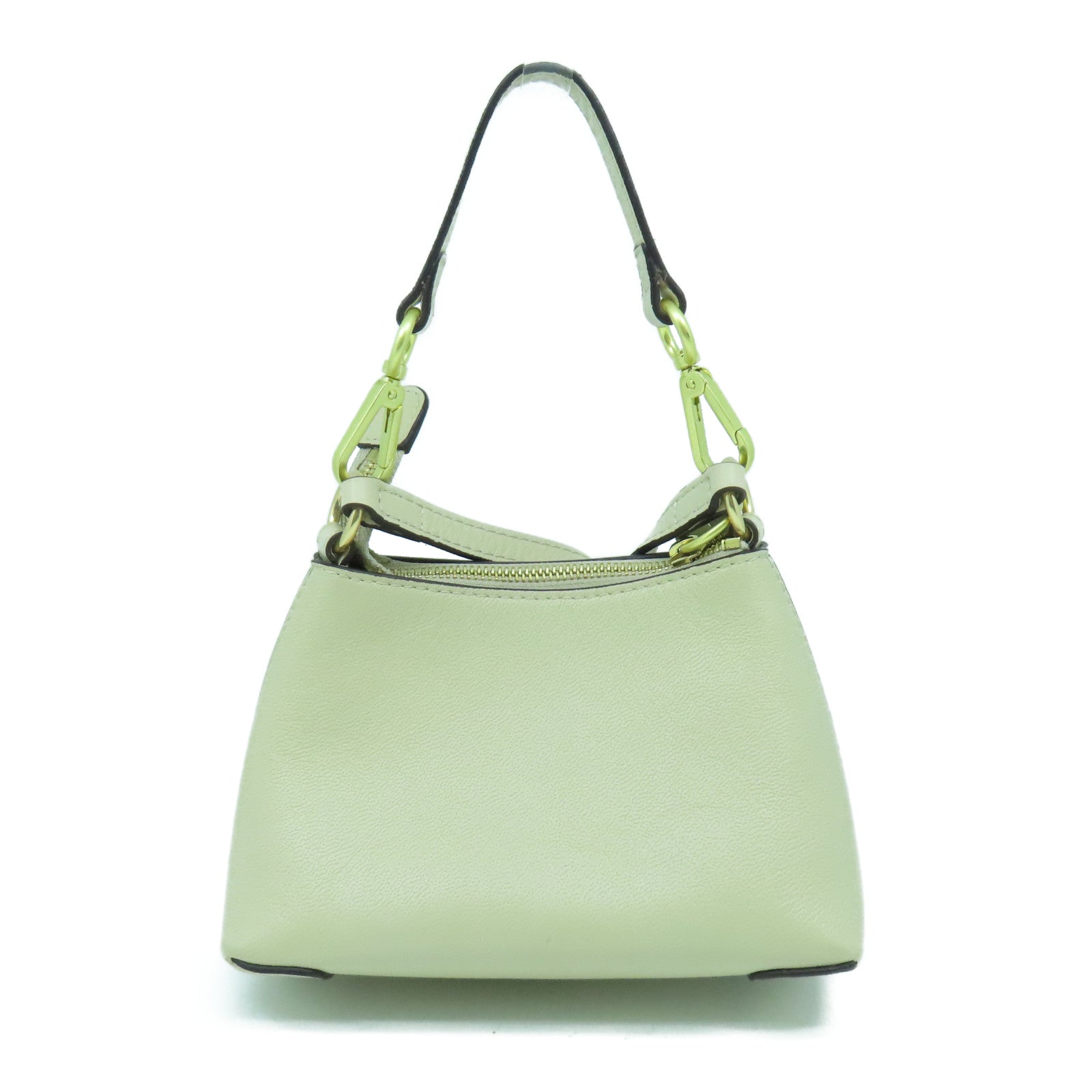 Chloe 牛皮皮革Shoulder Bag金扣手挽肩背兩用袋米色