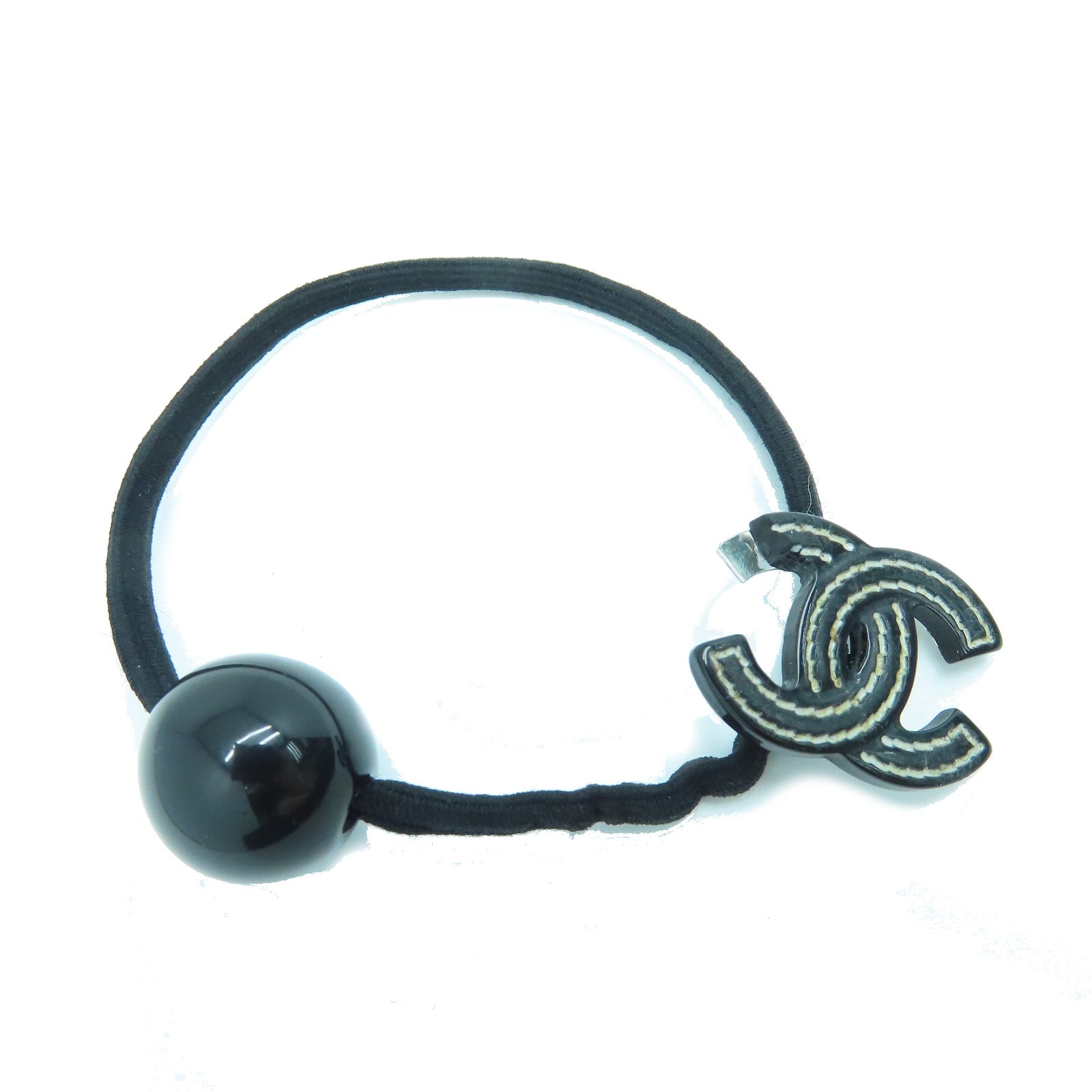 CHANEL 【激減優惠】PVC Hair Band髮帶黑色